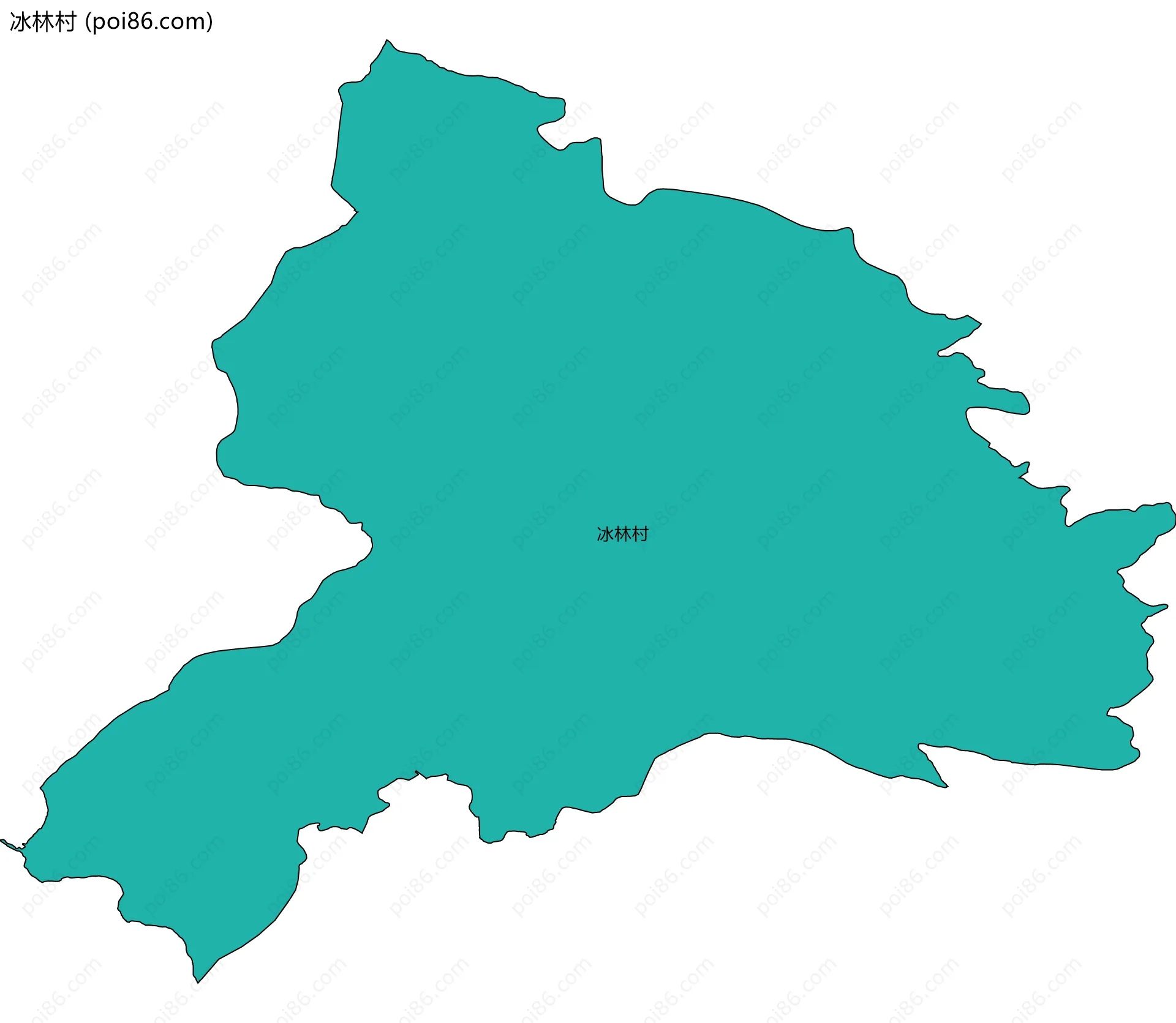 冰林村边界地图