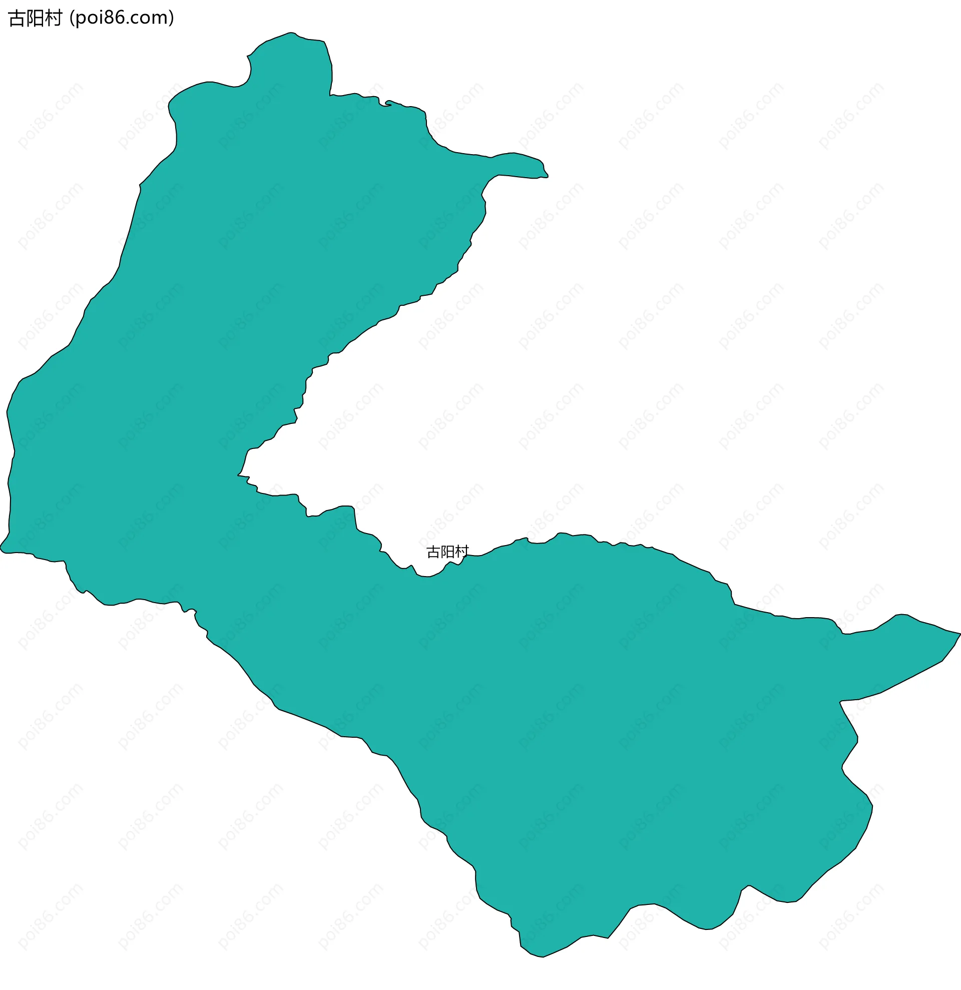 古阳村边界地图