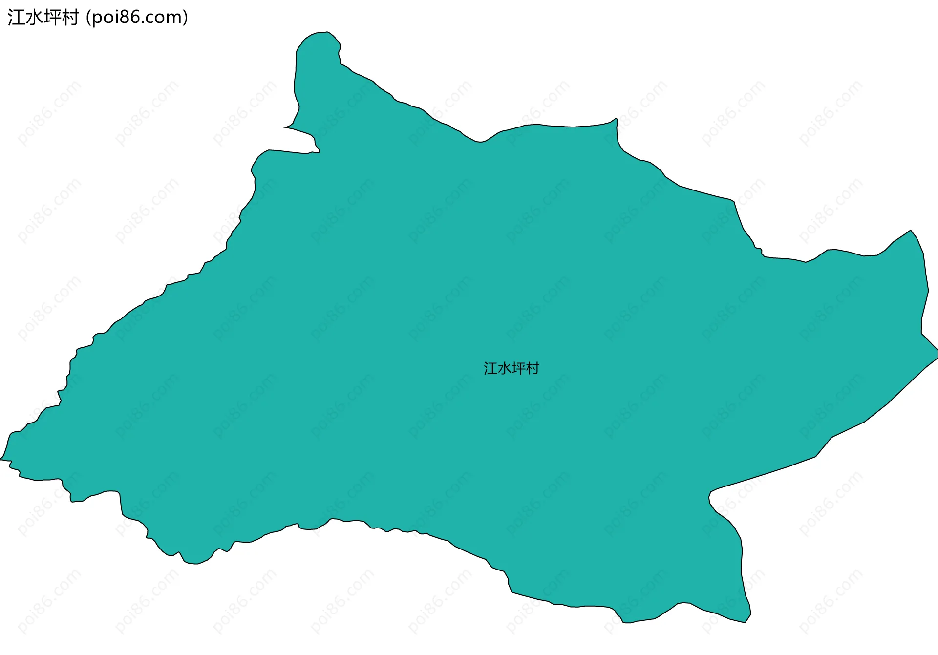 江水坪村边界地图