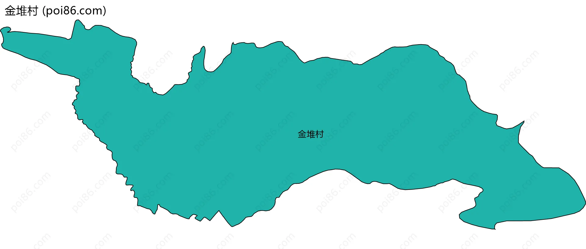 金堆村边界地图