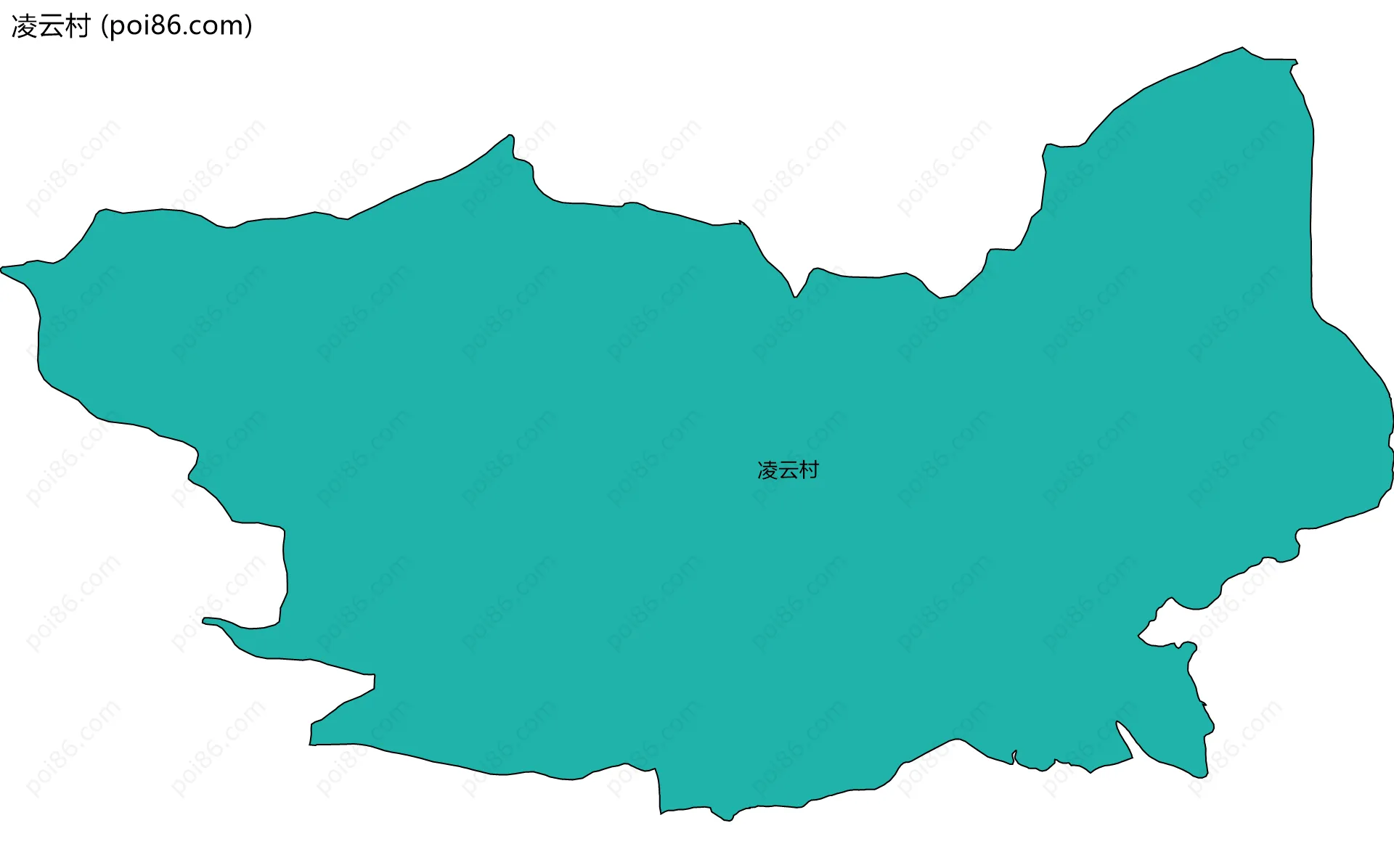 凌云村边界地图