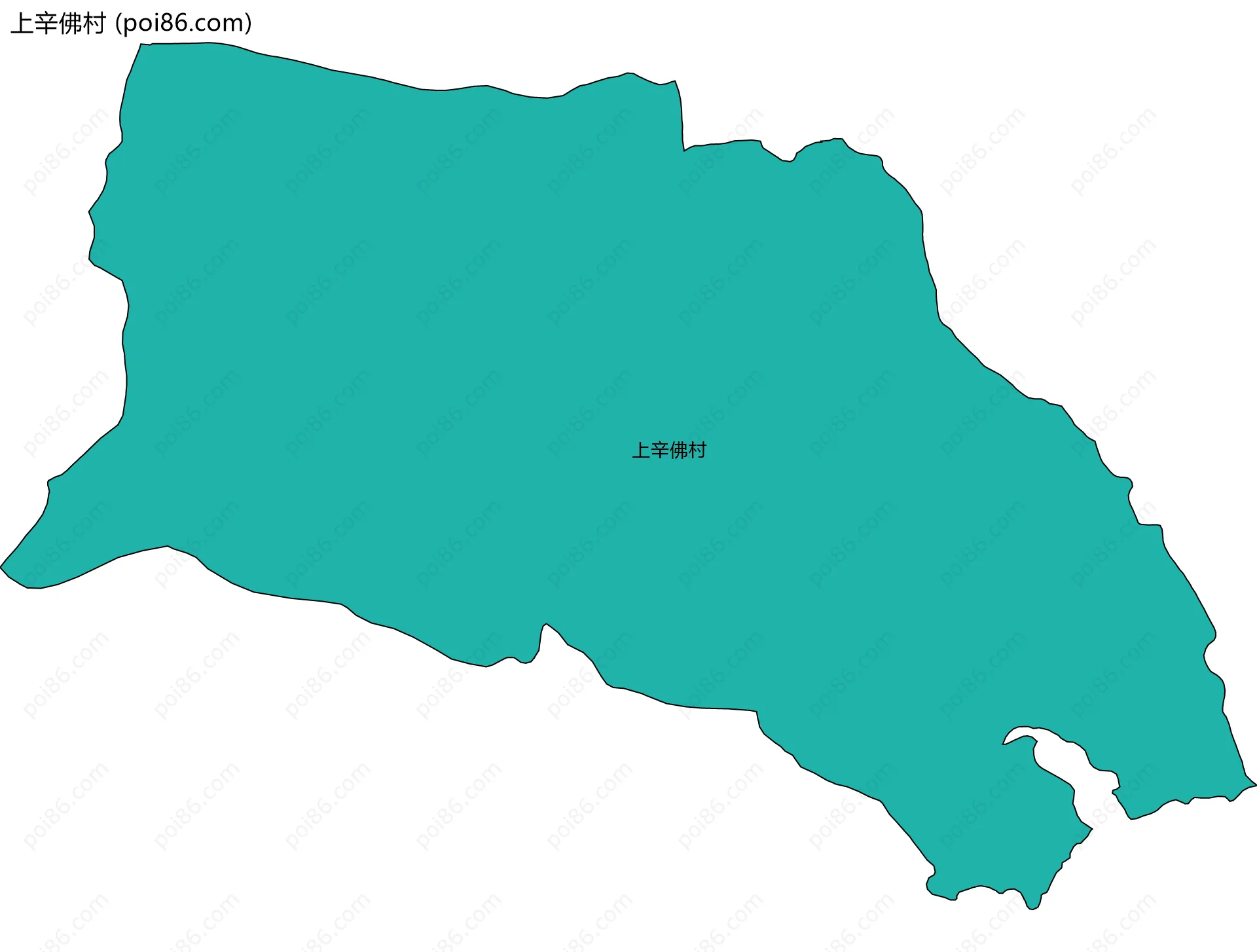 上辛佛村边界地图