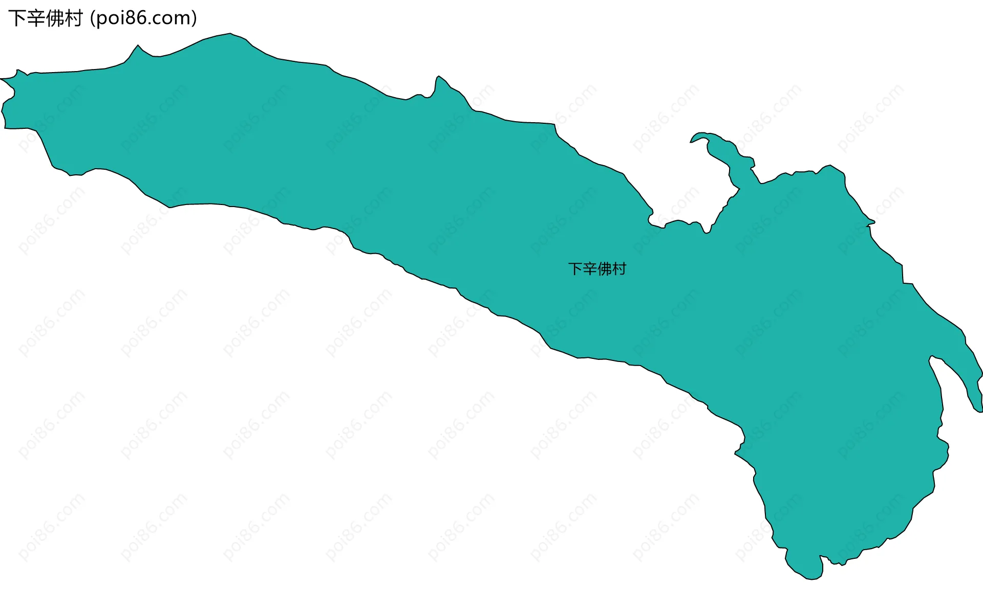 下辛佛村边界地图