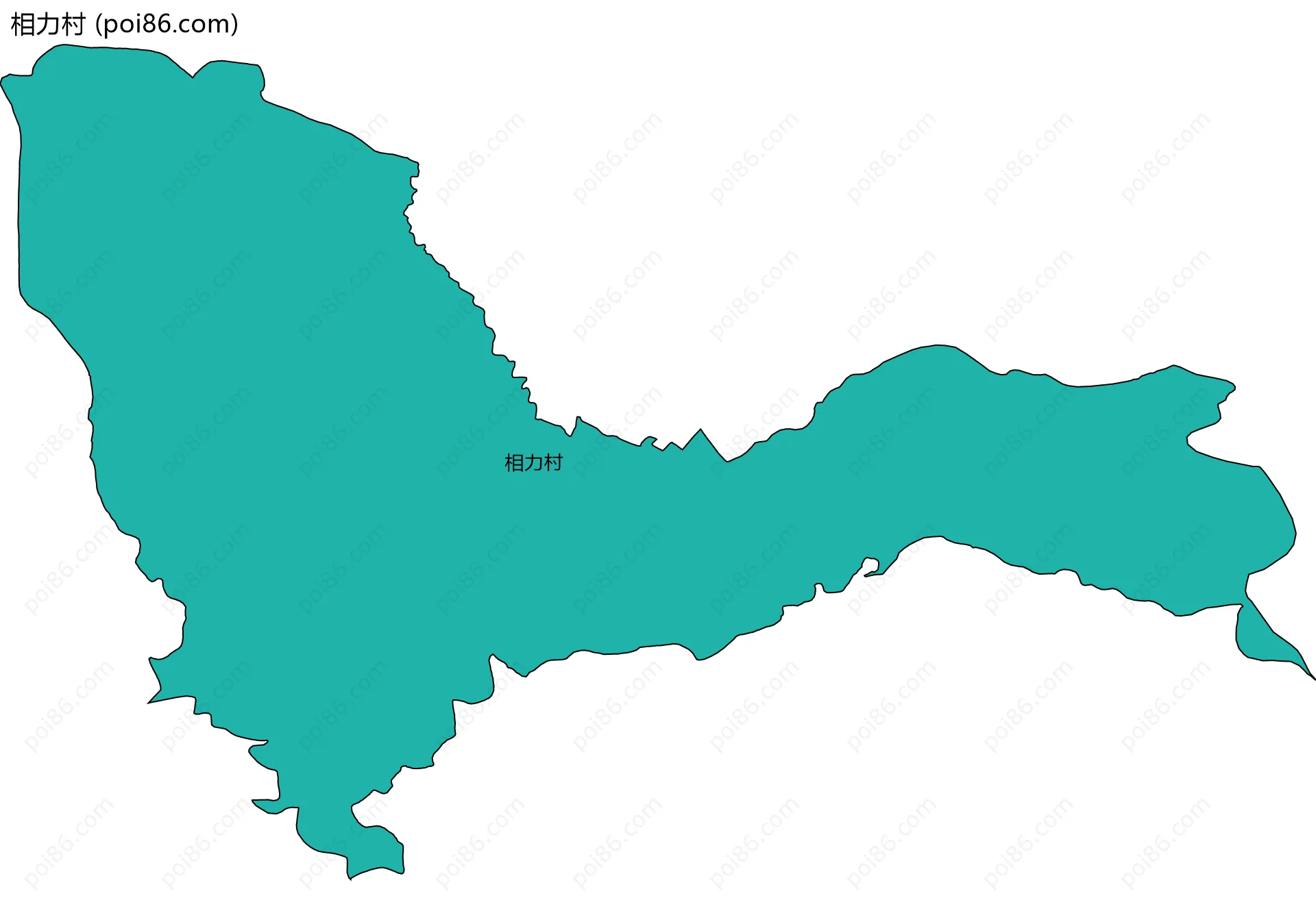 相力村边界地图