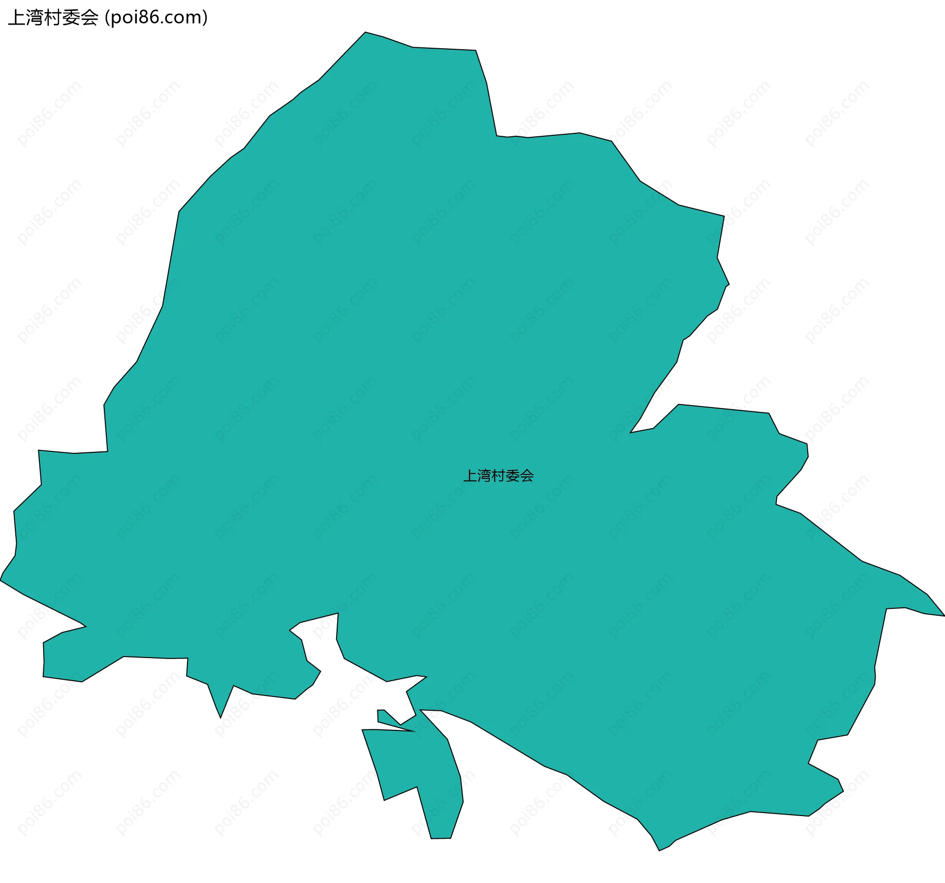 上湾村委会边界地图