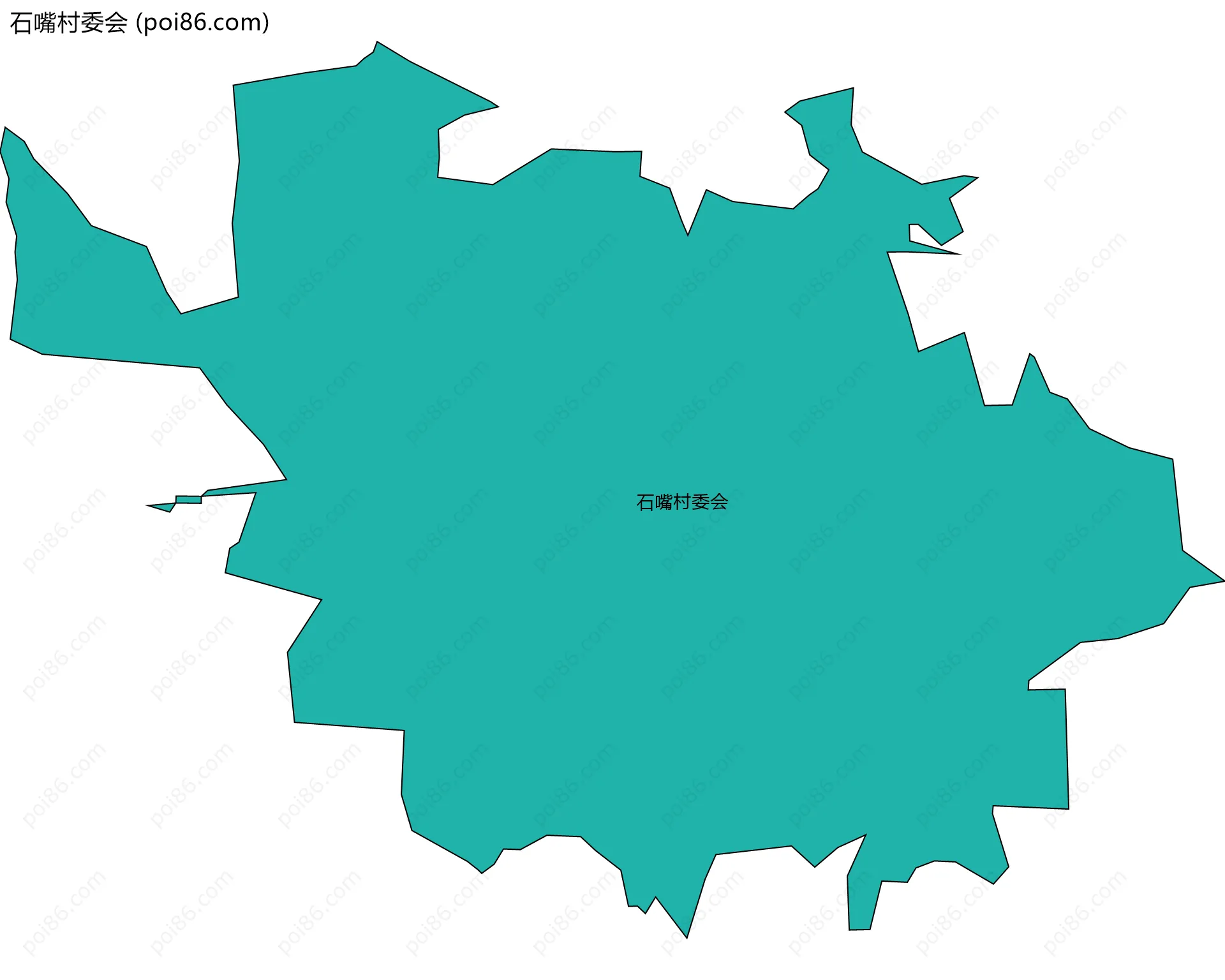 石嘴村委会边界地图