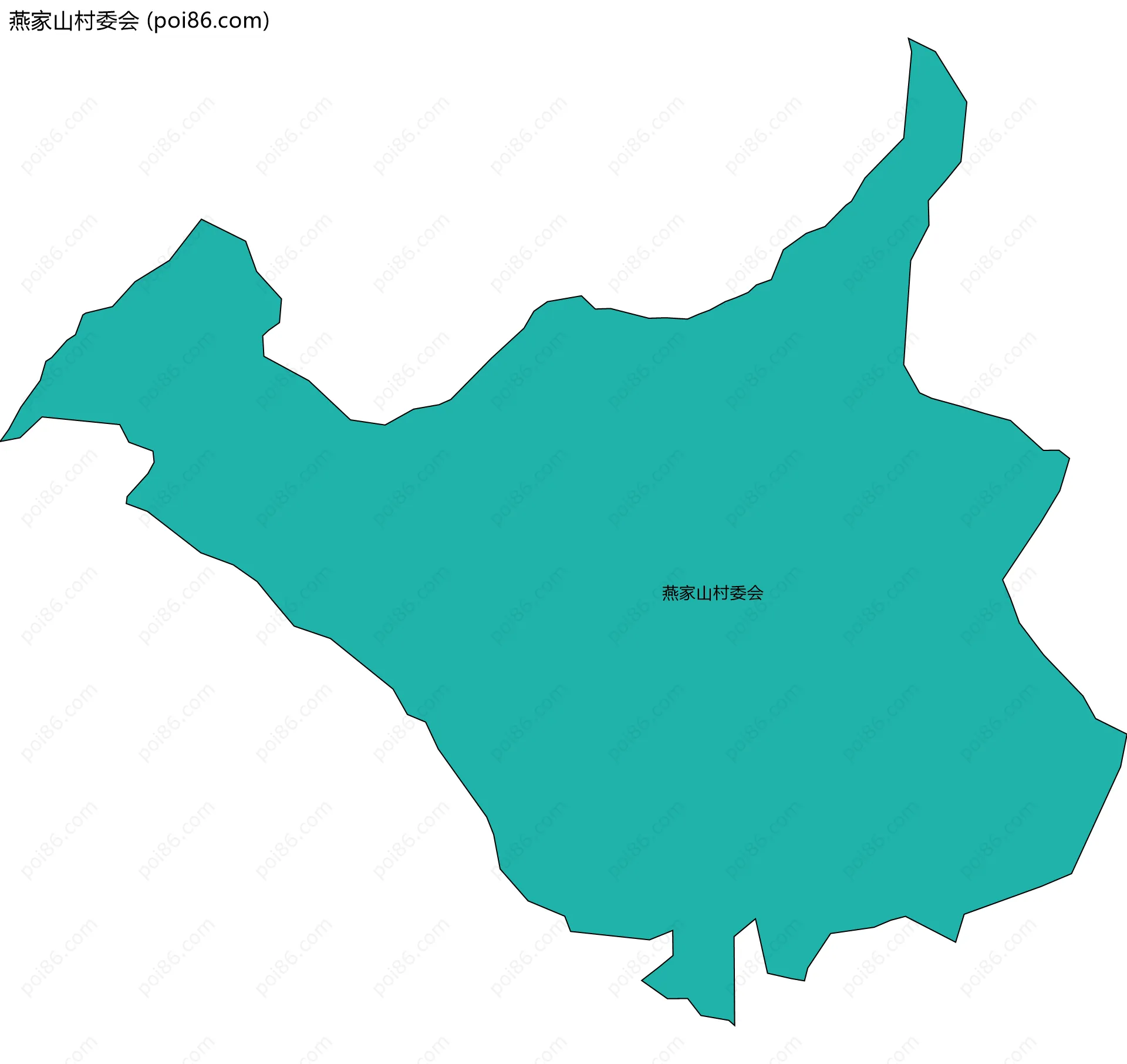燕家山村委会边界地图