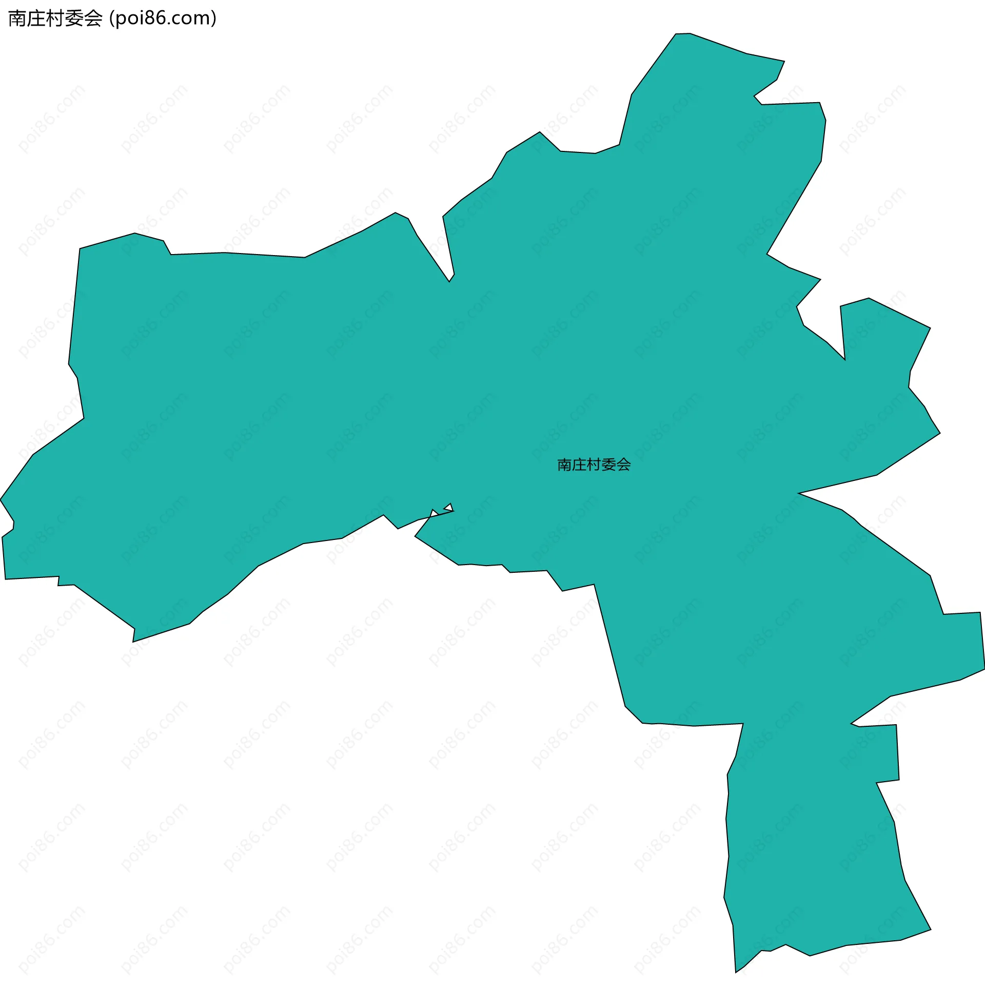 南庄村委会边界地图