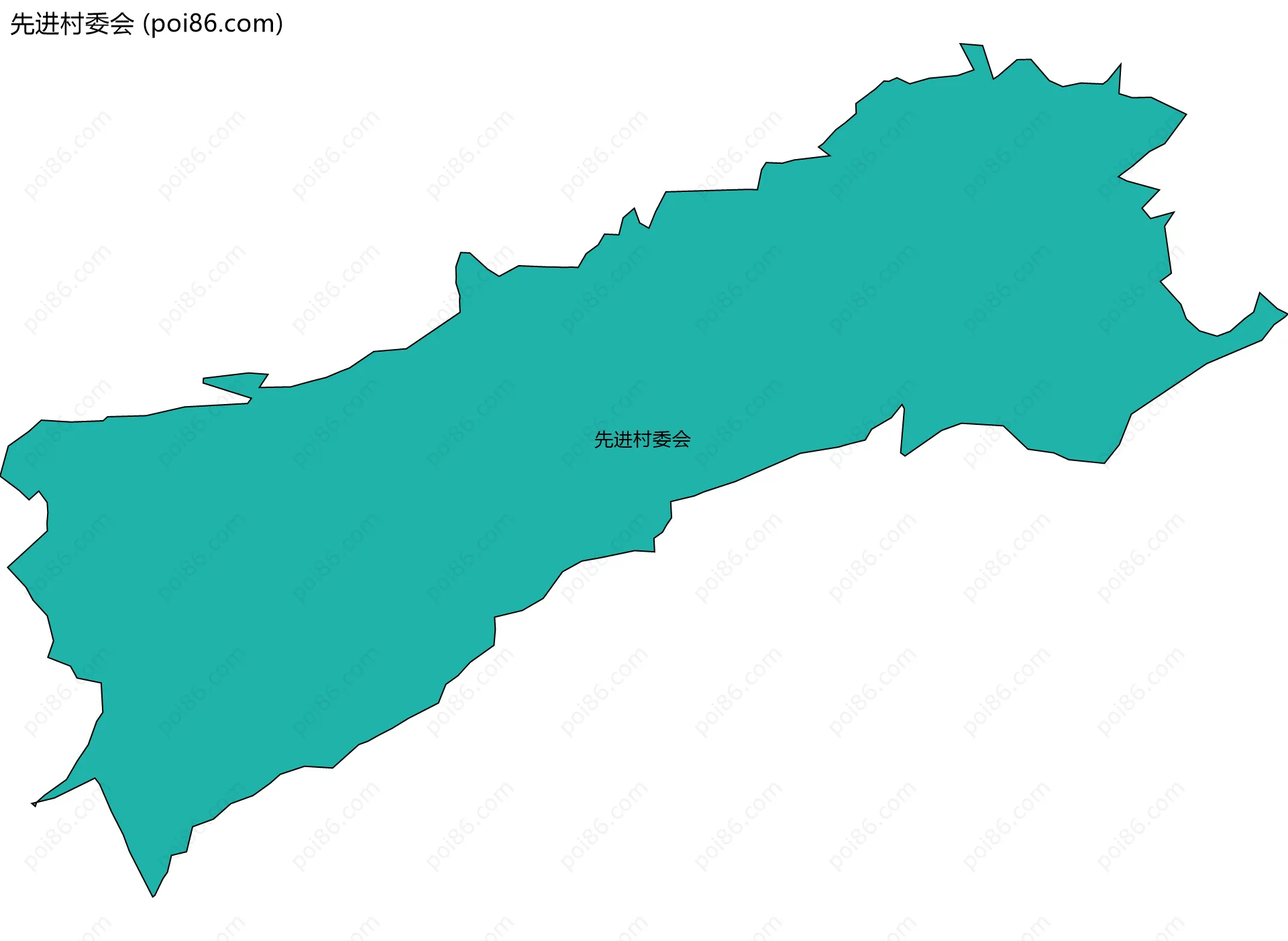 先进村委会边界地图