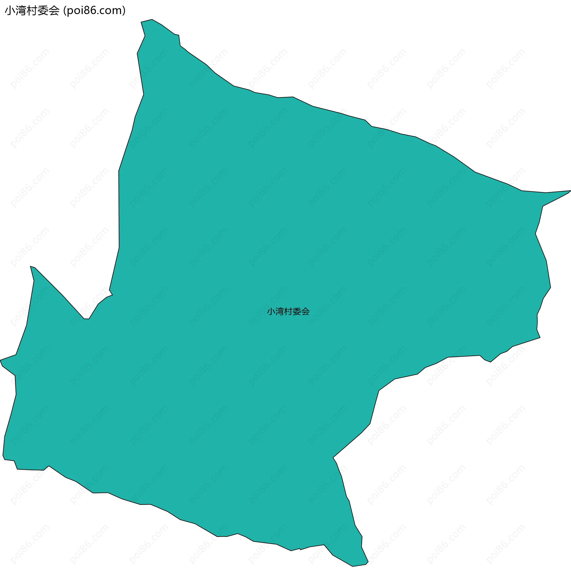 小湾村委会边界地图