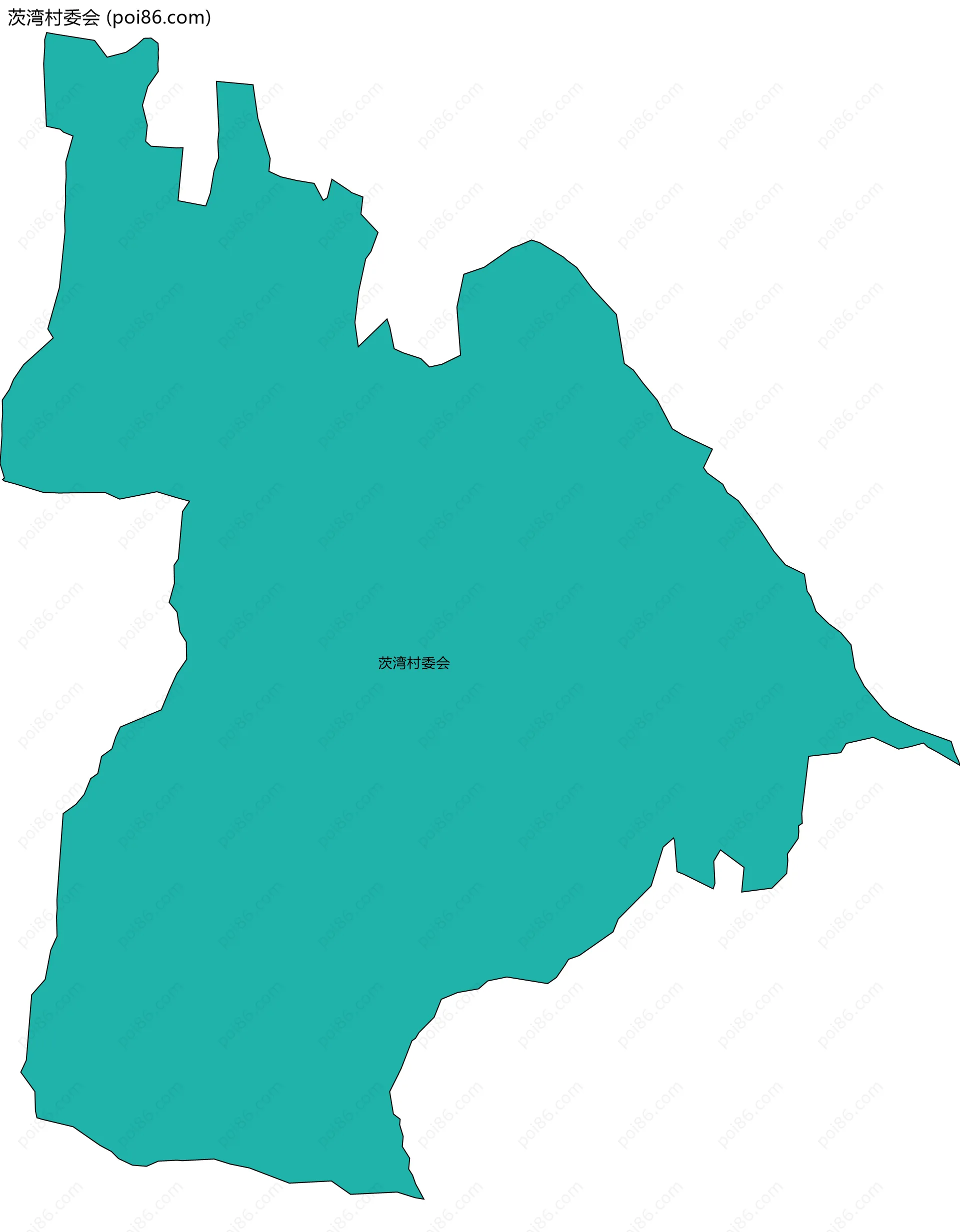 茨湾村委会边界地图