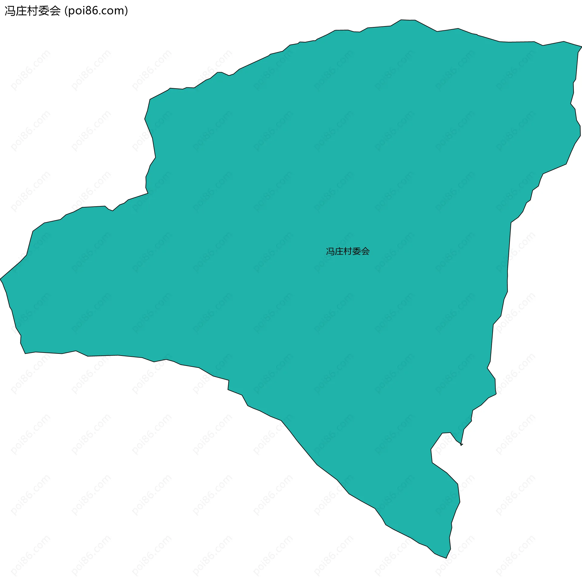 冯庄村委会边界地图