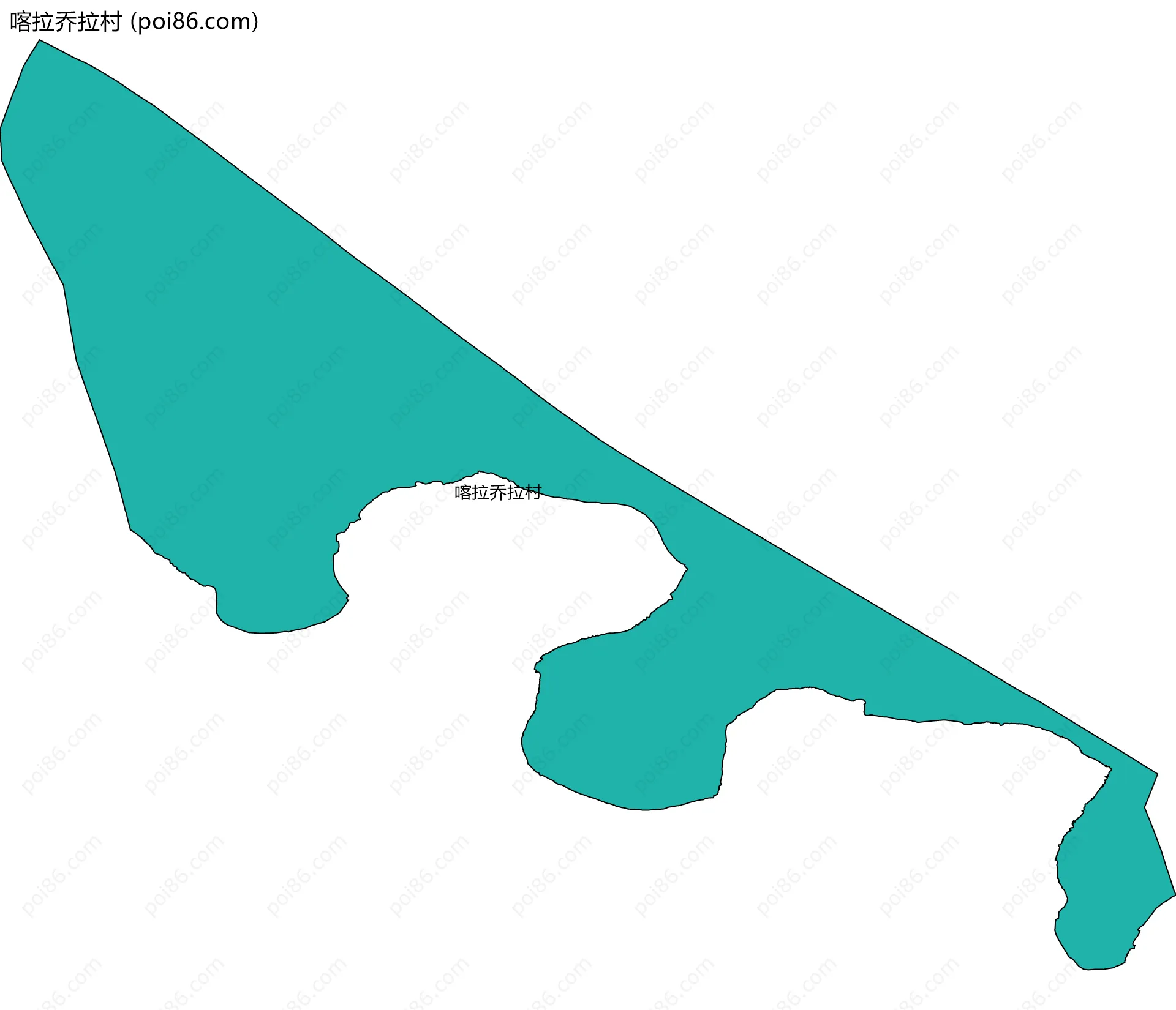 喀拉乔拉村边界地图