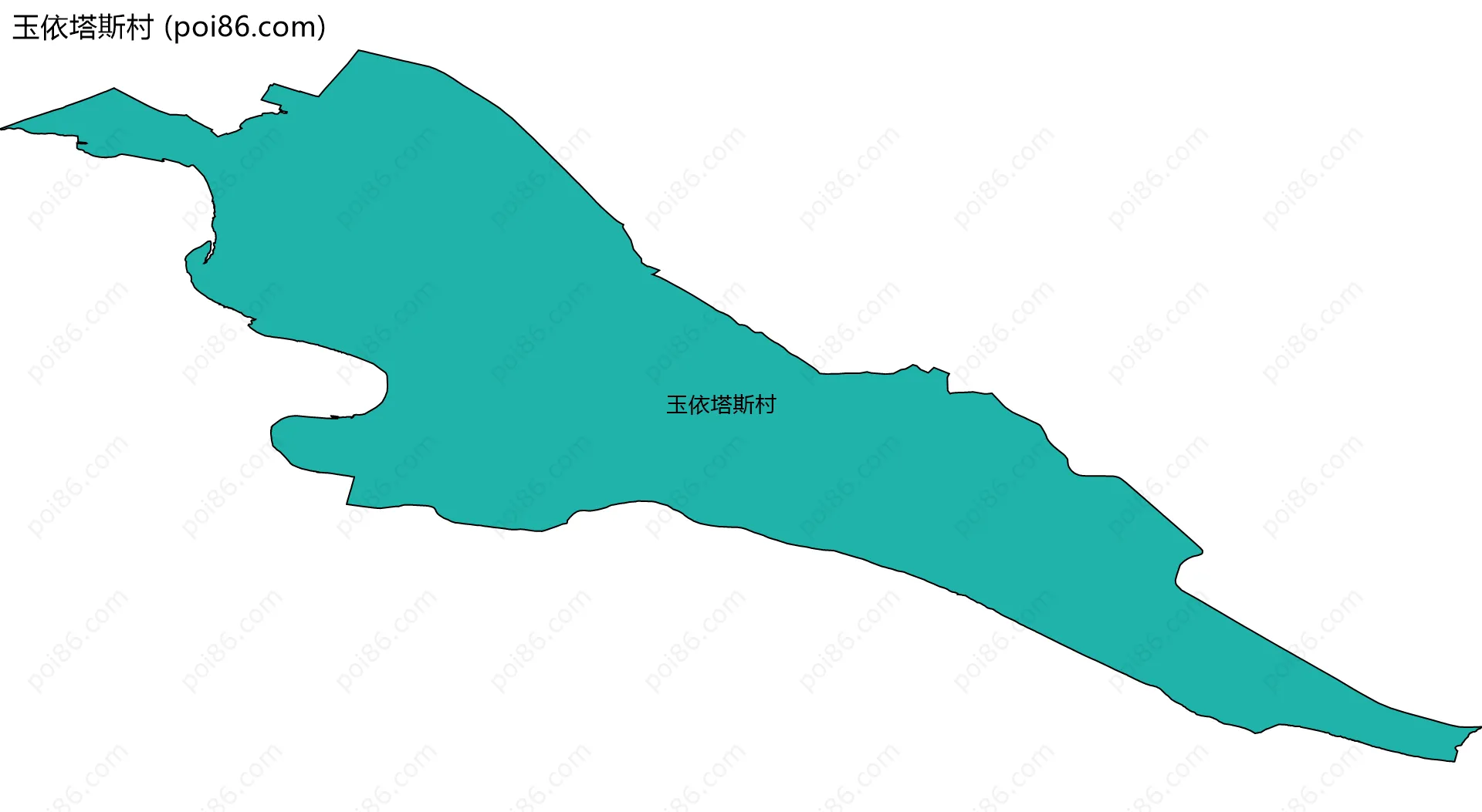 玉依塔斯村边界地图
