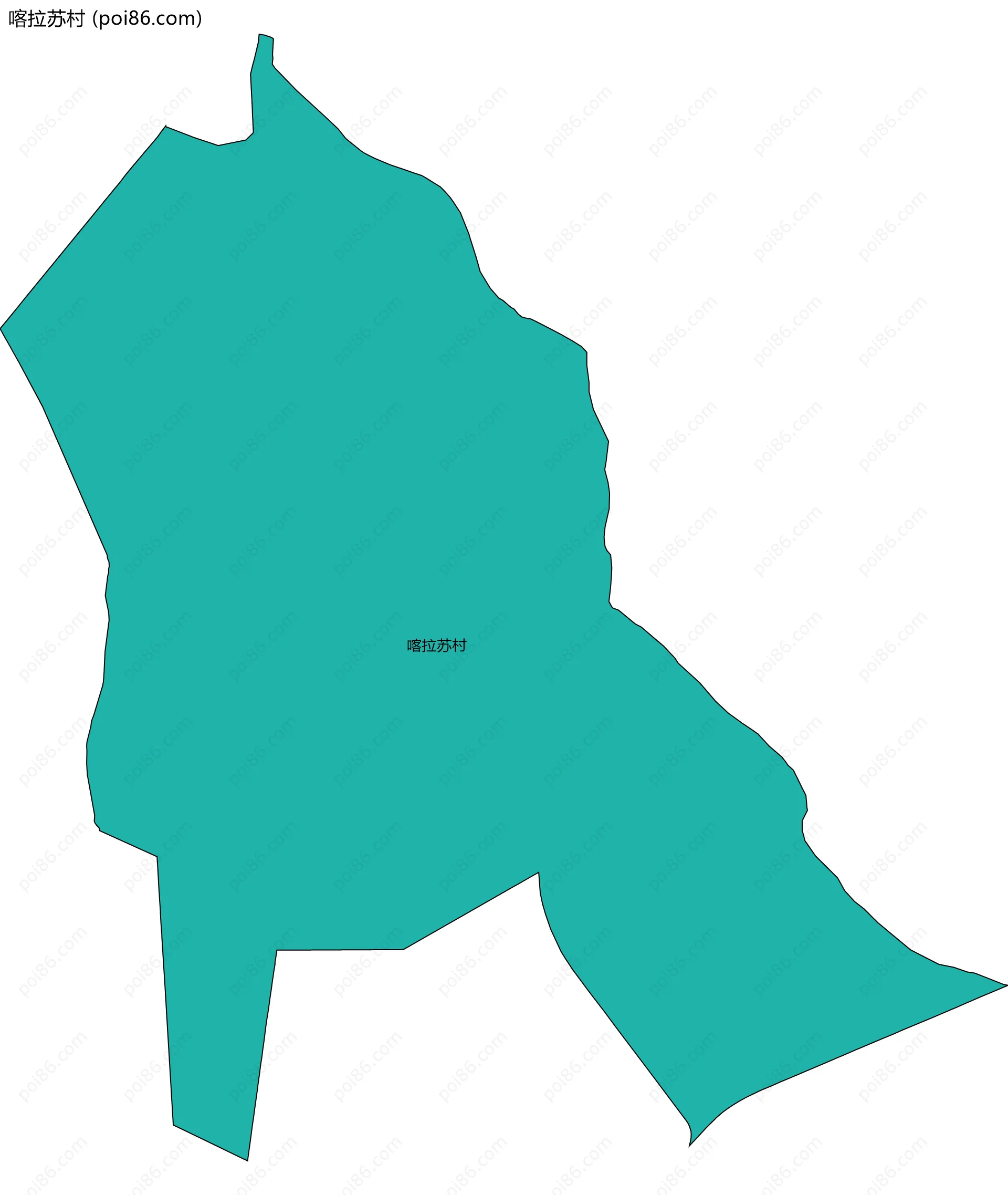 喀拉苏村边界地图