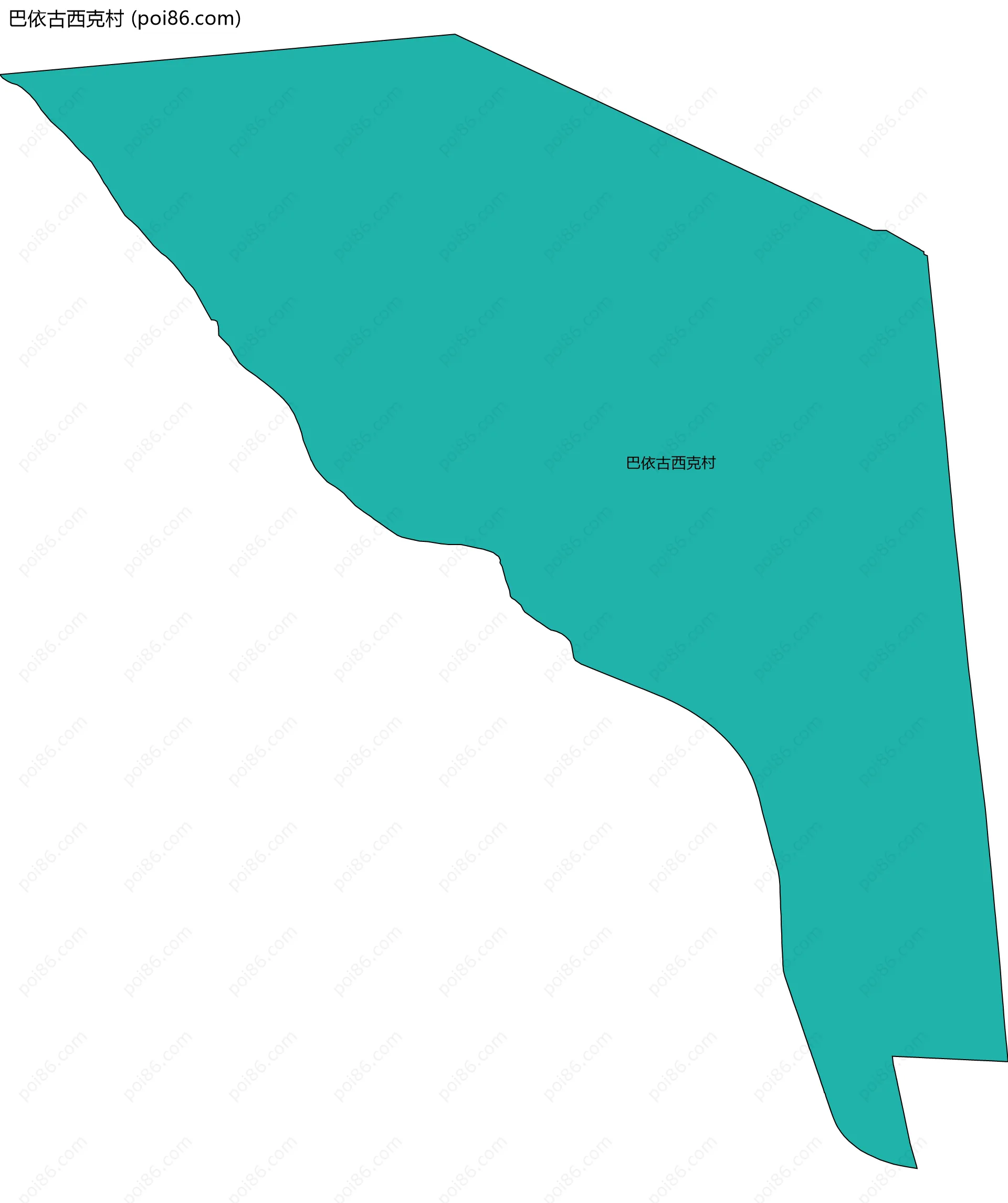 巴依古西克村边界地图