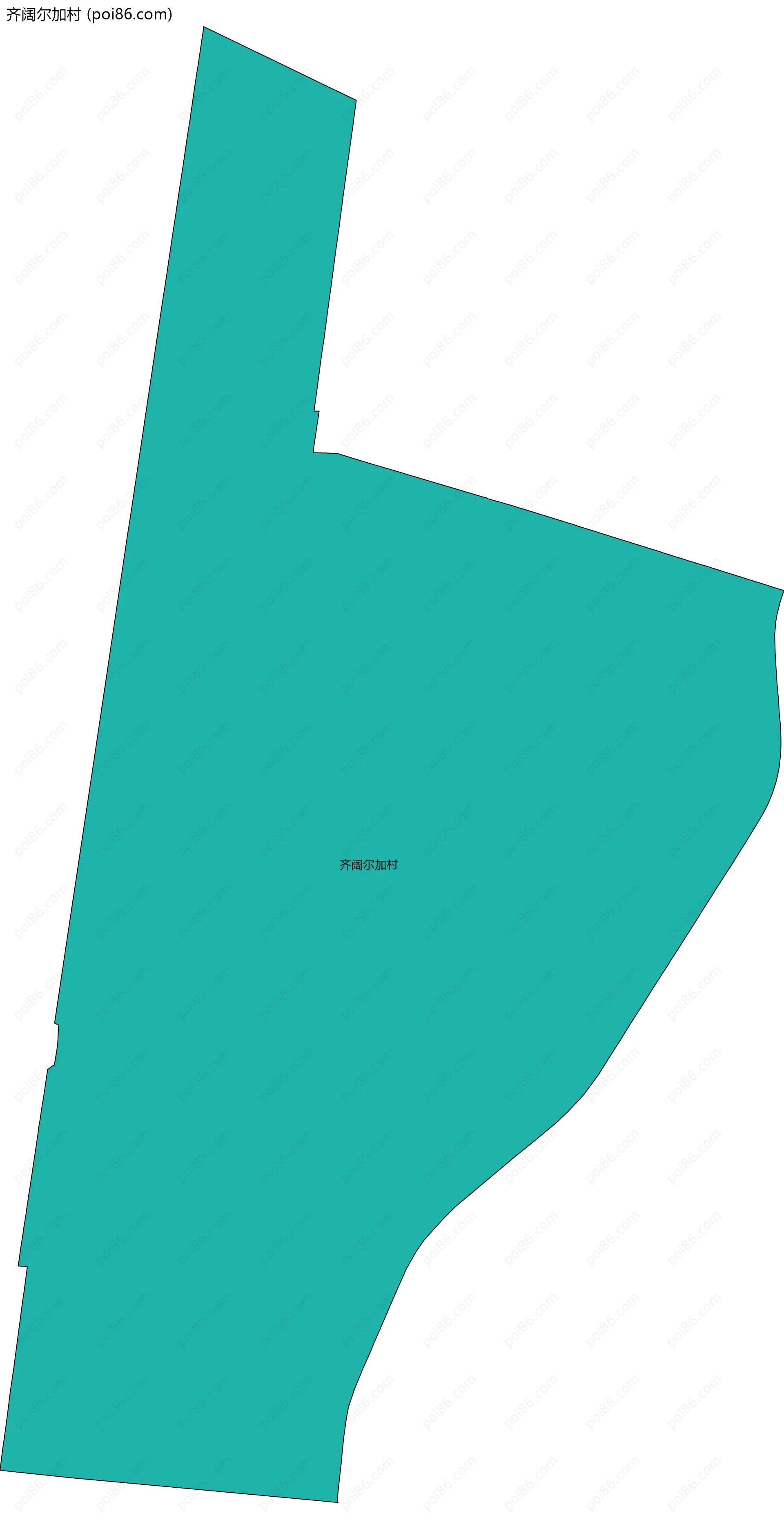 齐阔尔加村边界地图