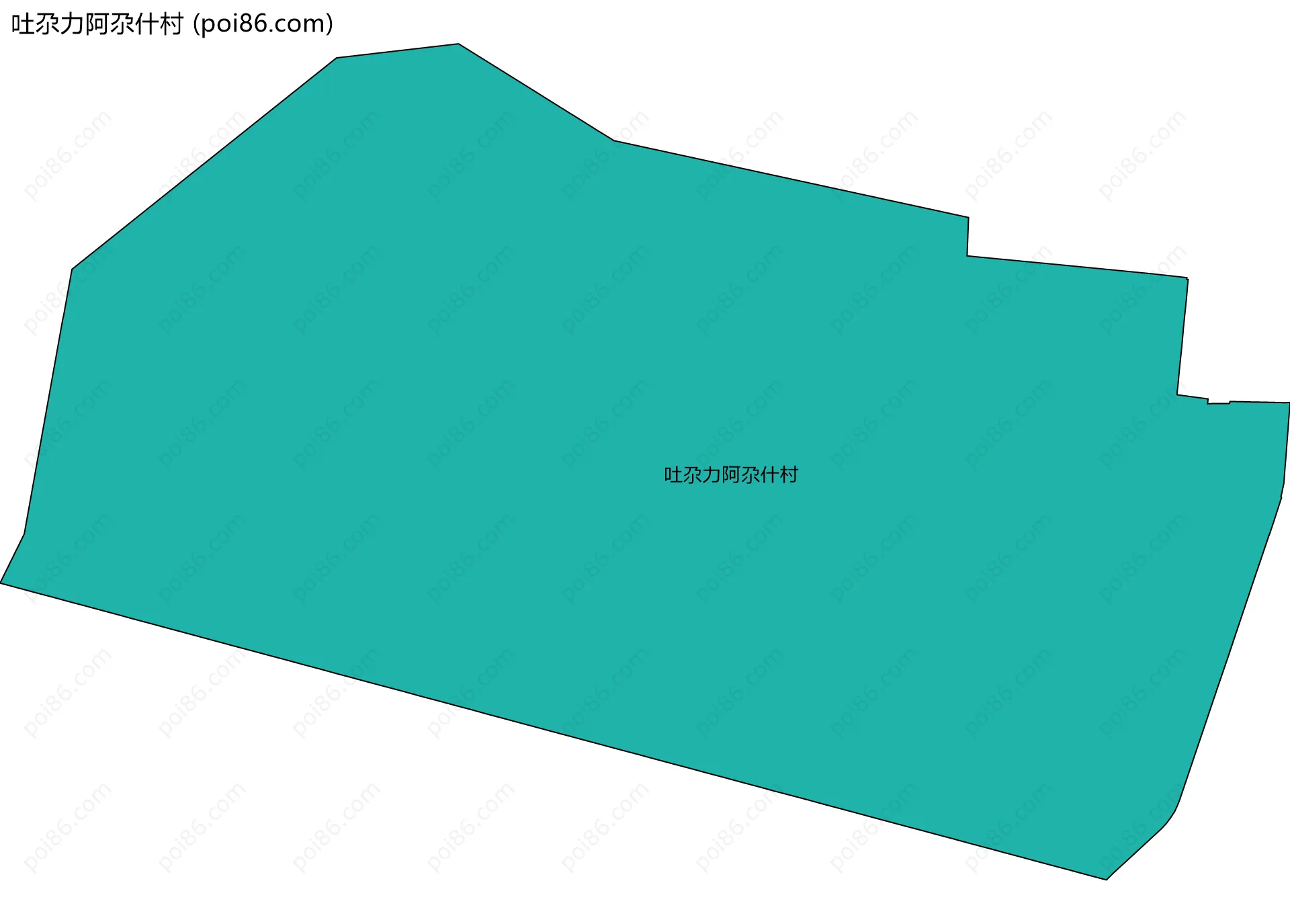 吐尕力阿尕什村边界地图