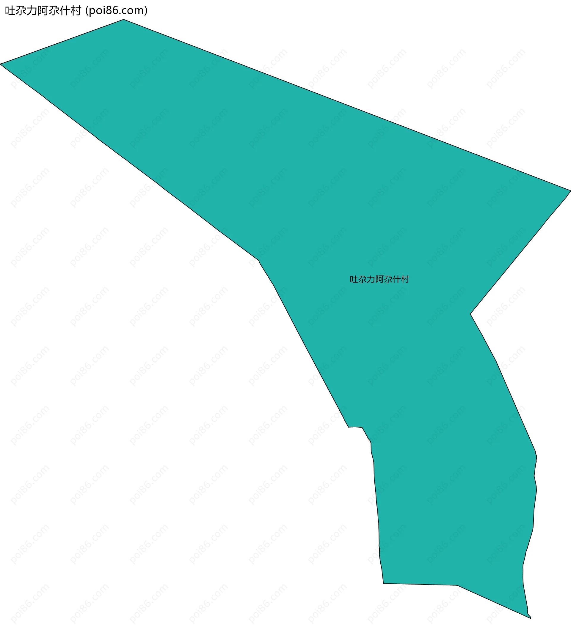 吐尕力阿尕什村边界地图