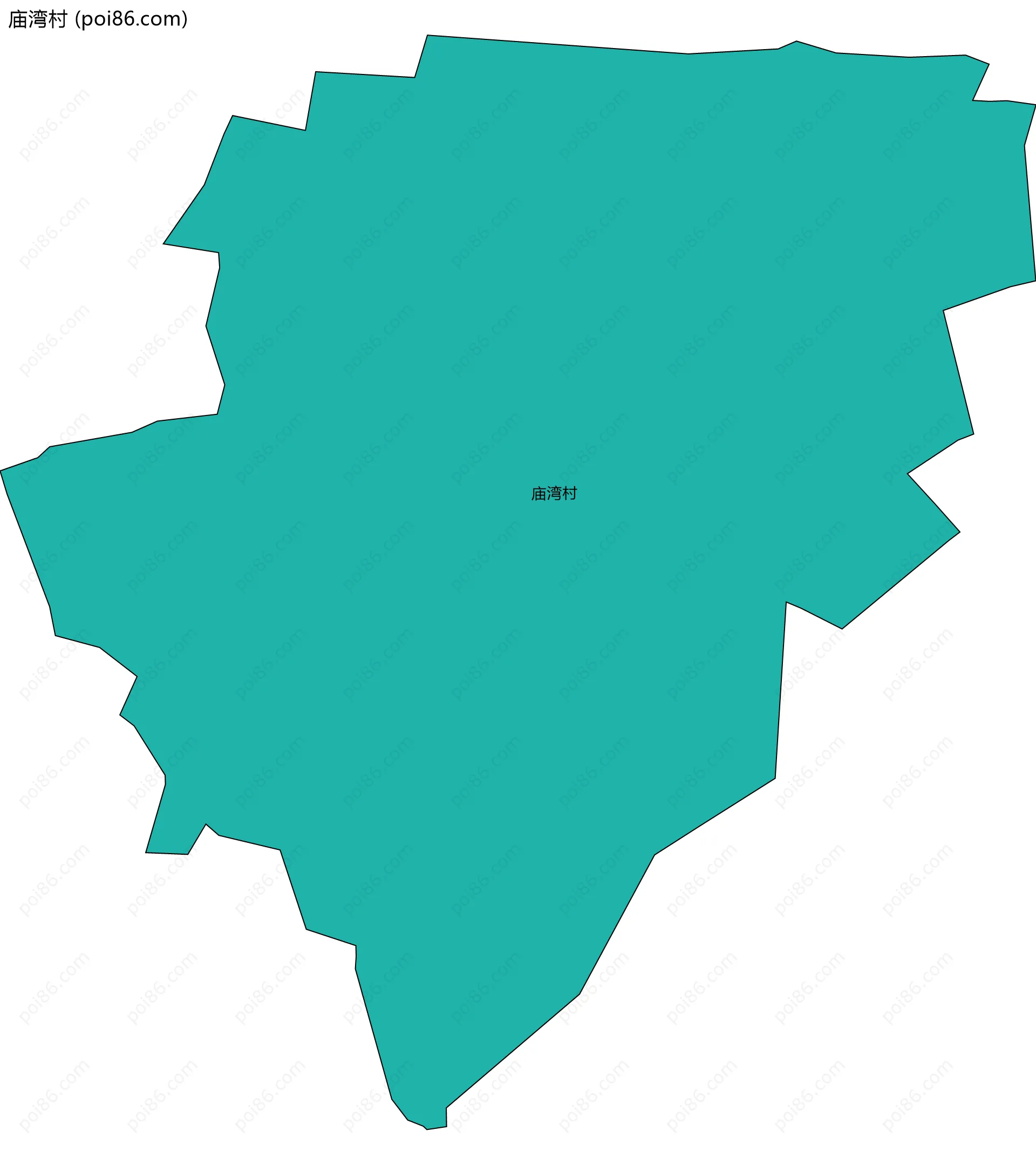 庙湾村边界地图