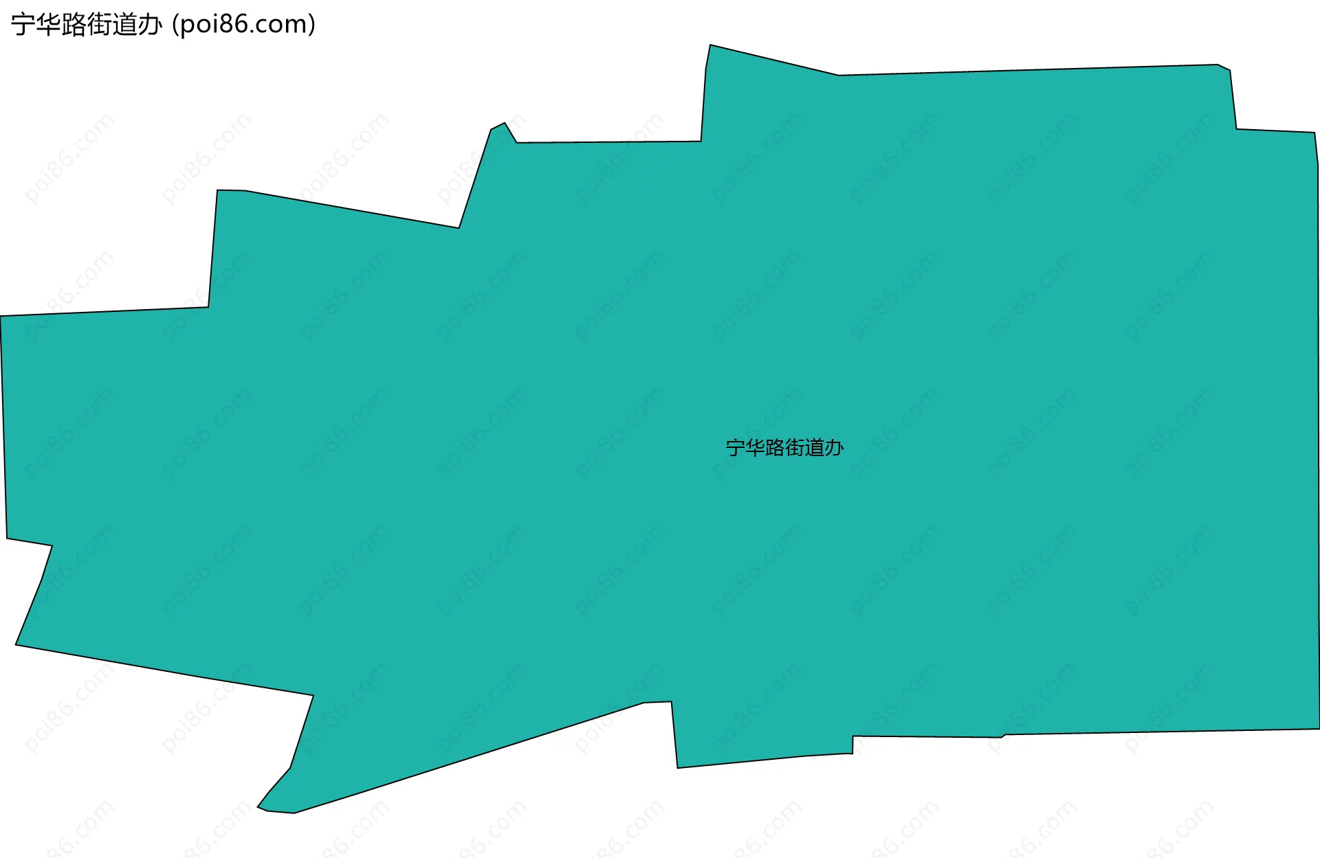 宁华路街道办边界地图