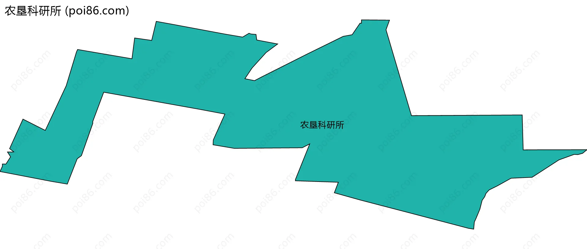 农垦科研所边界地图