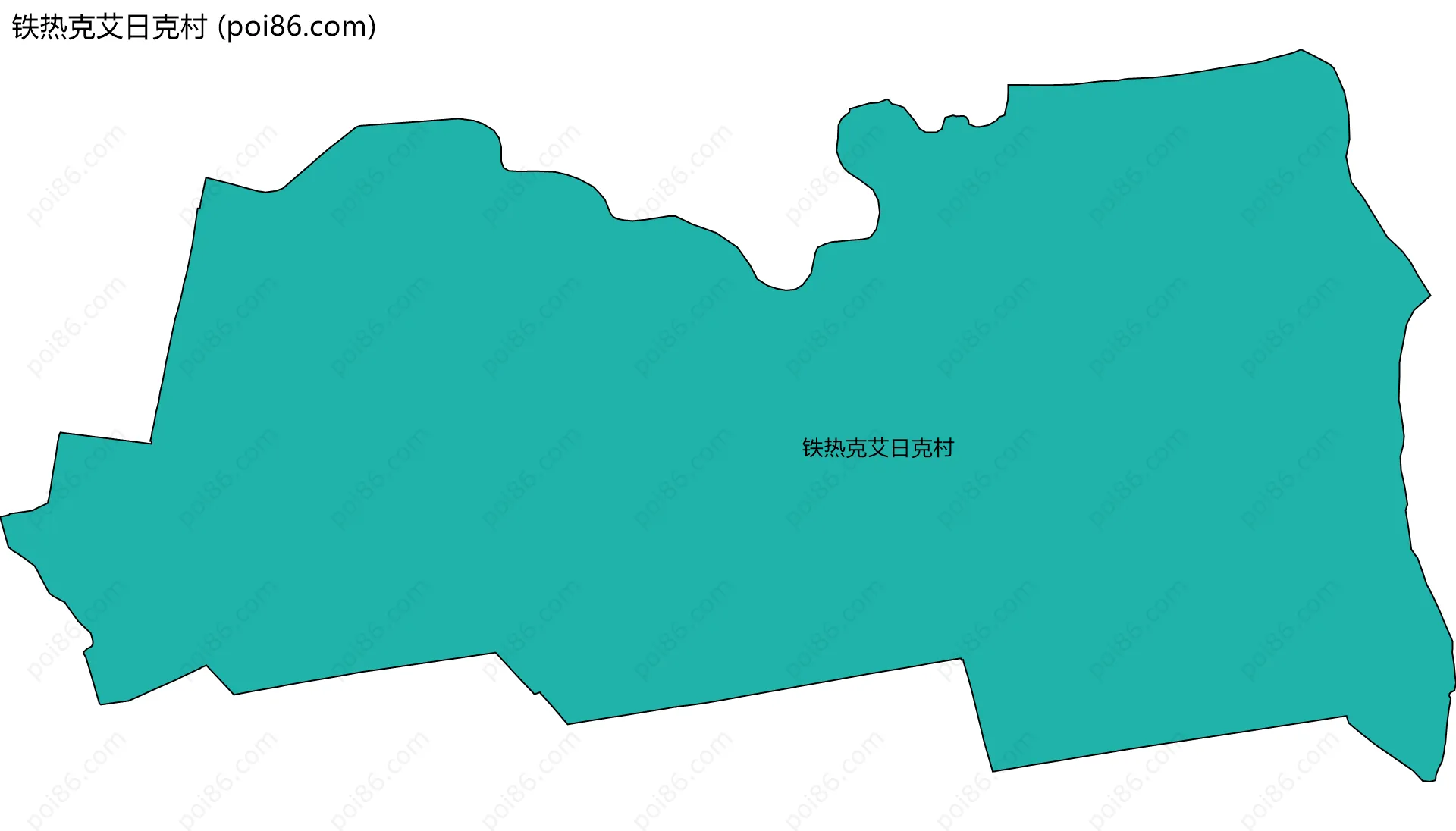 铁热克艾日克村边界地图