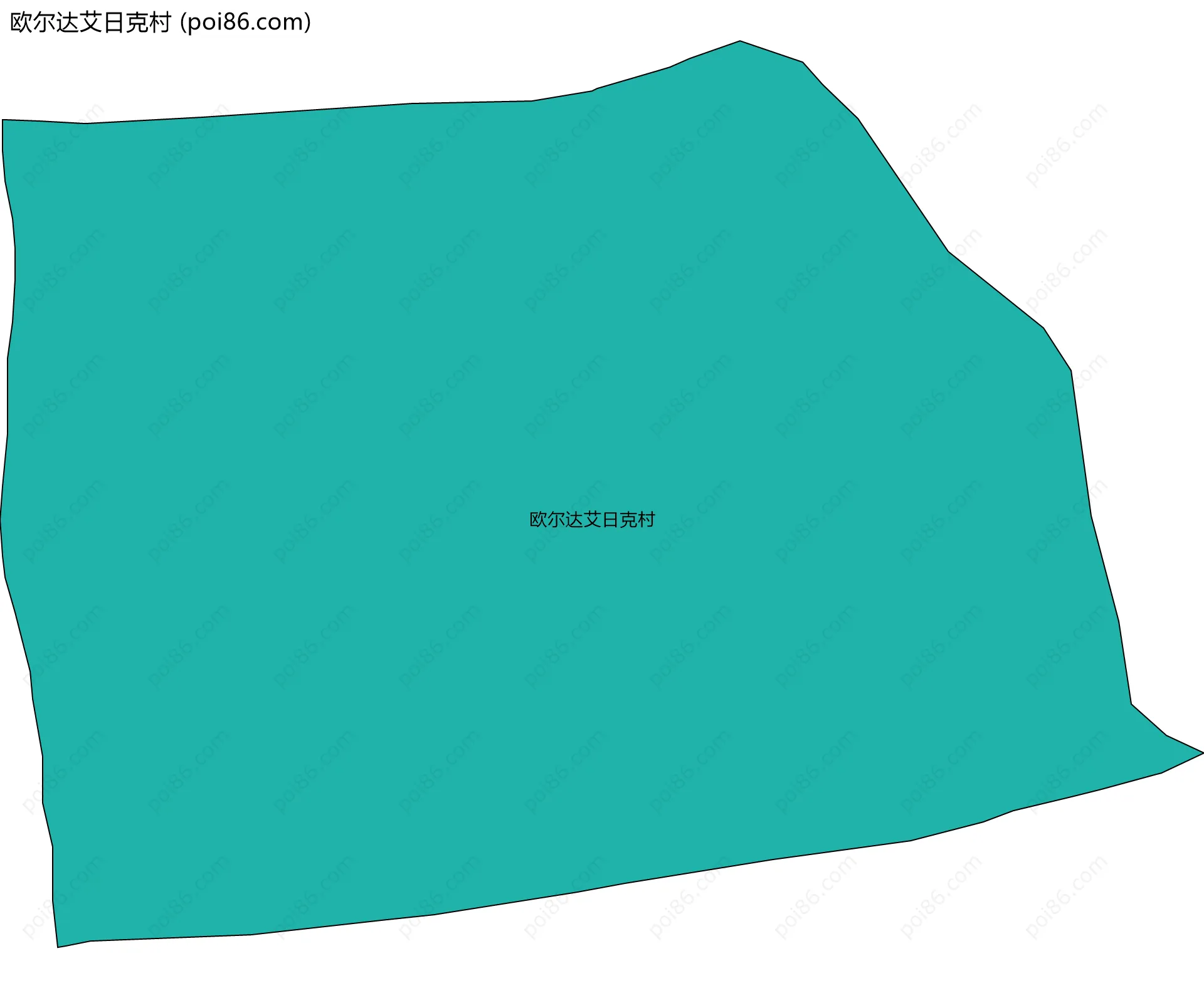 欧尔达艾日克村边界地图