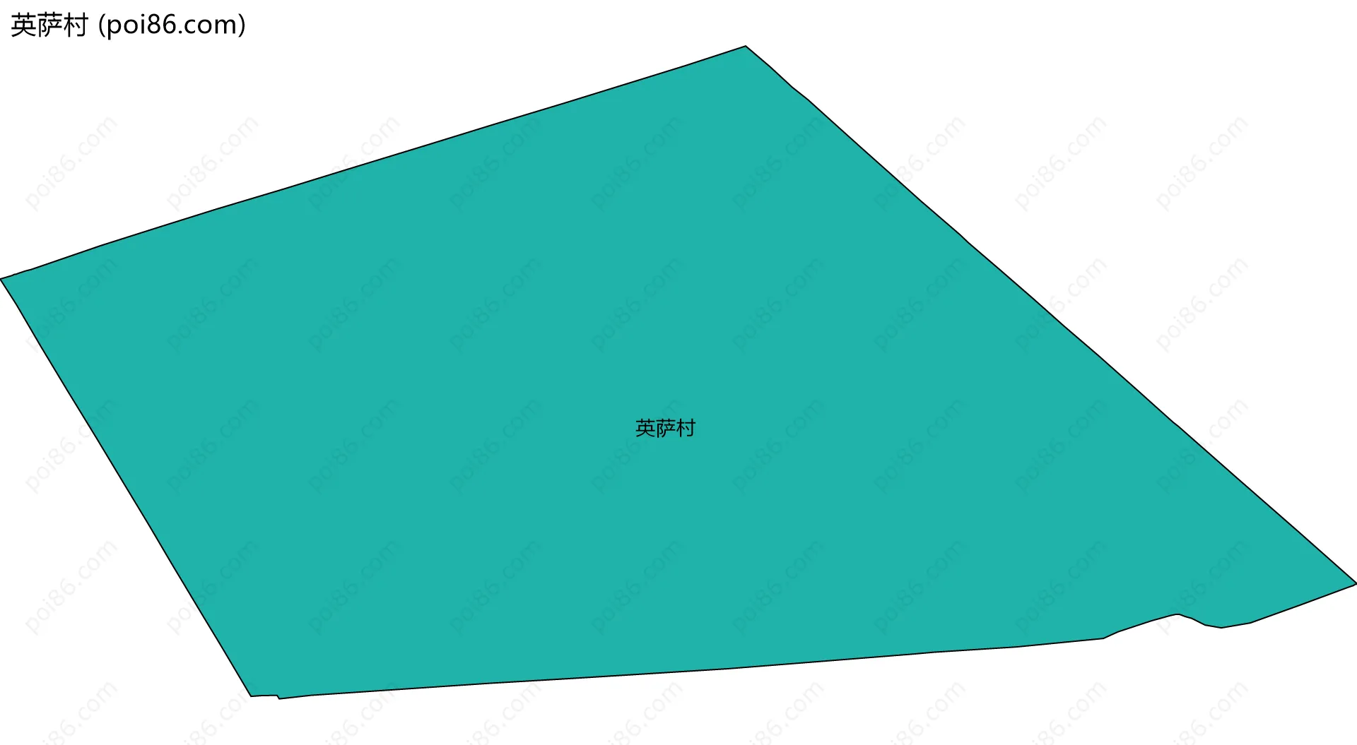 英萨村边界地图