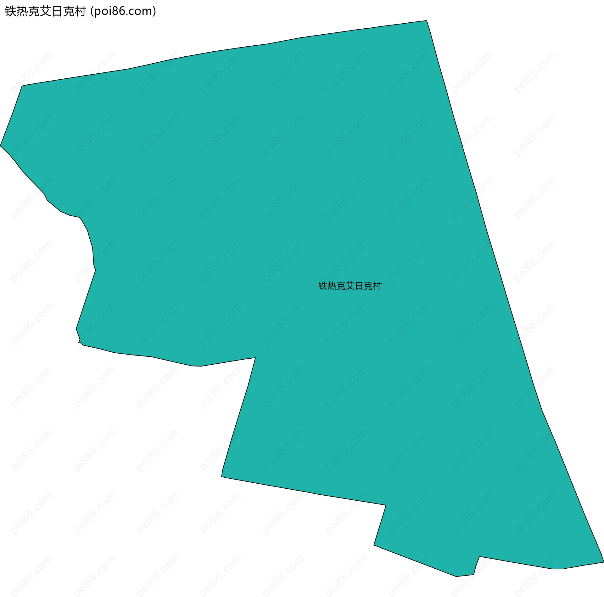 铁热克艾日克村边界地图