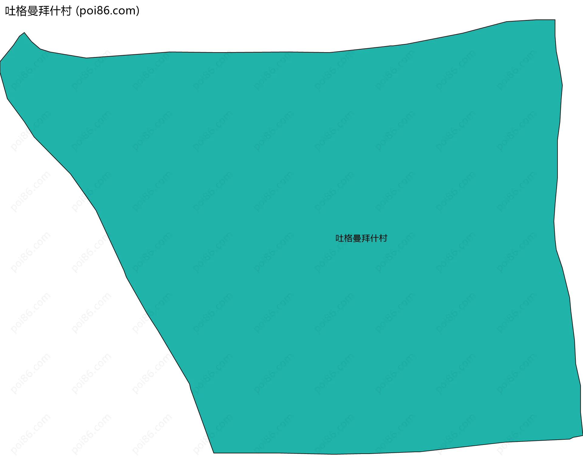 吐格曼拜什村边界地图