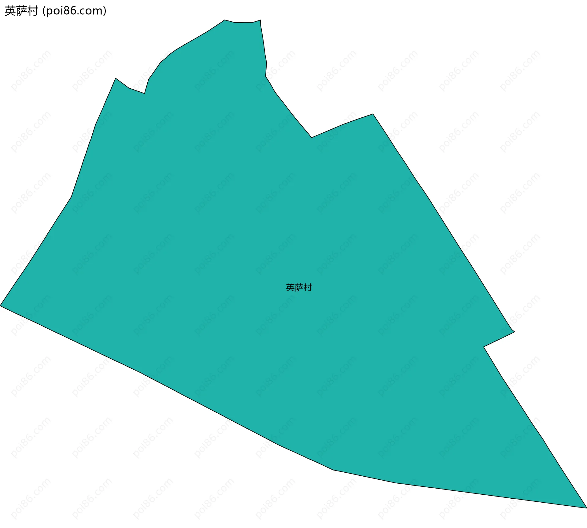 英萨村边界地图
