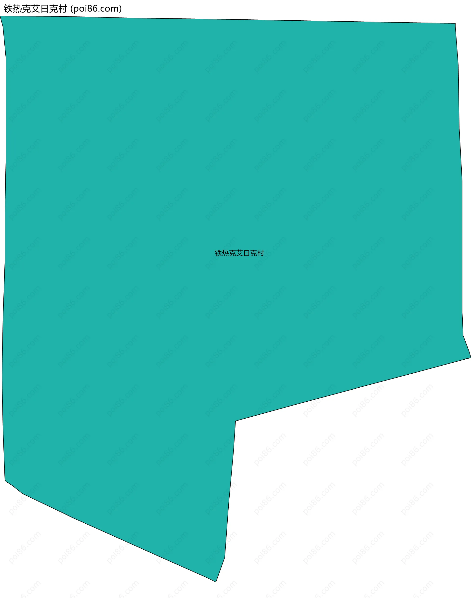 铁热克艾日克村边界地图