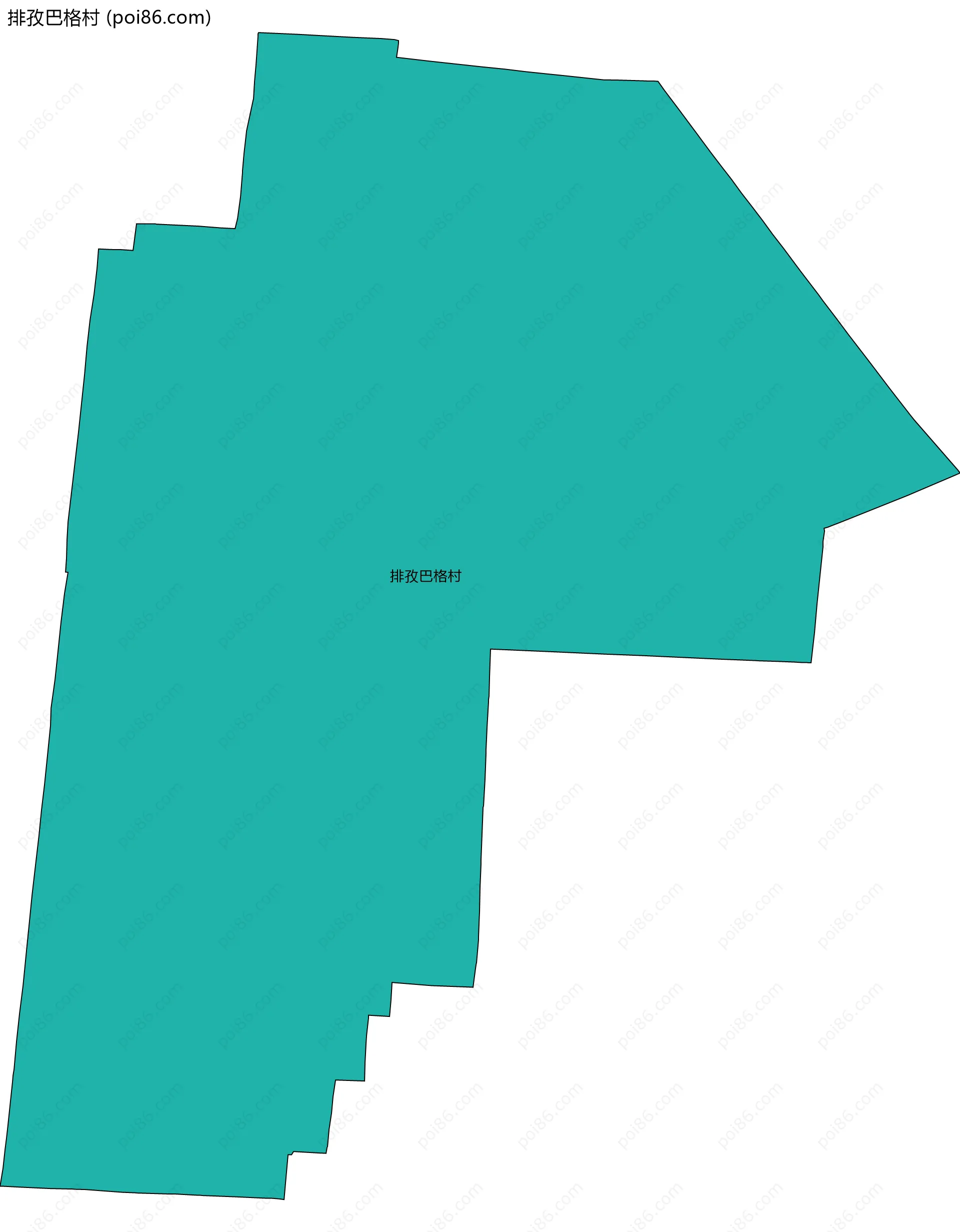 排孜巴格村边界地图