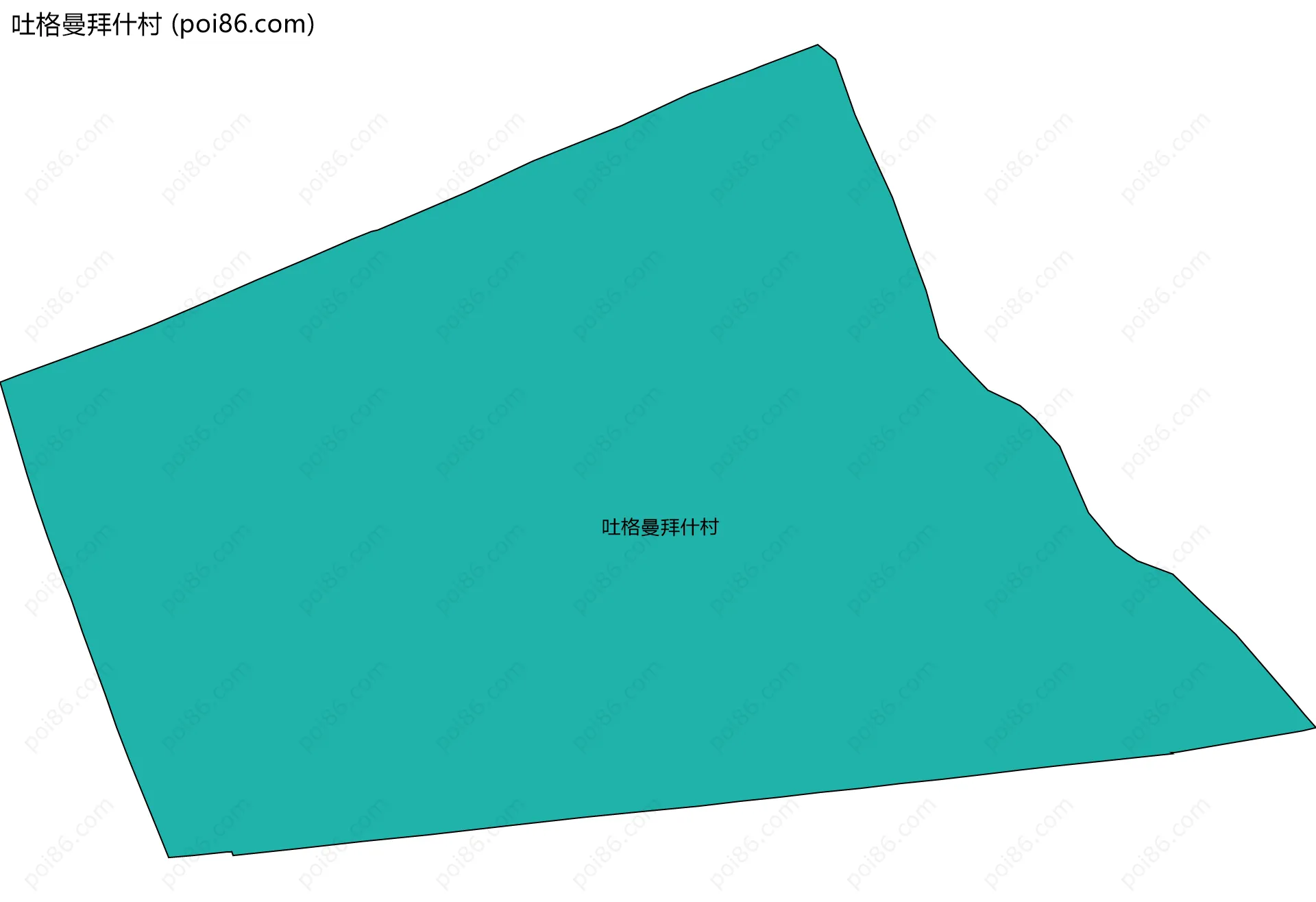 吐格曼拜什村边界地图