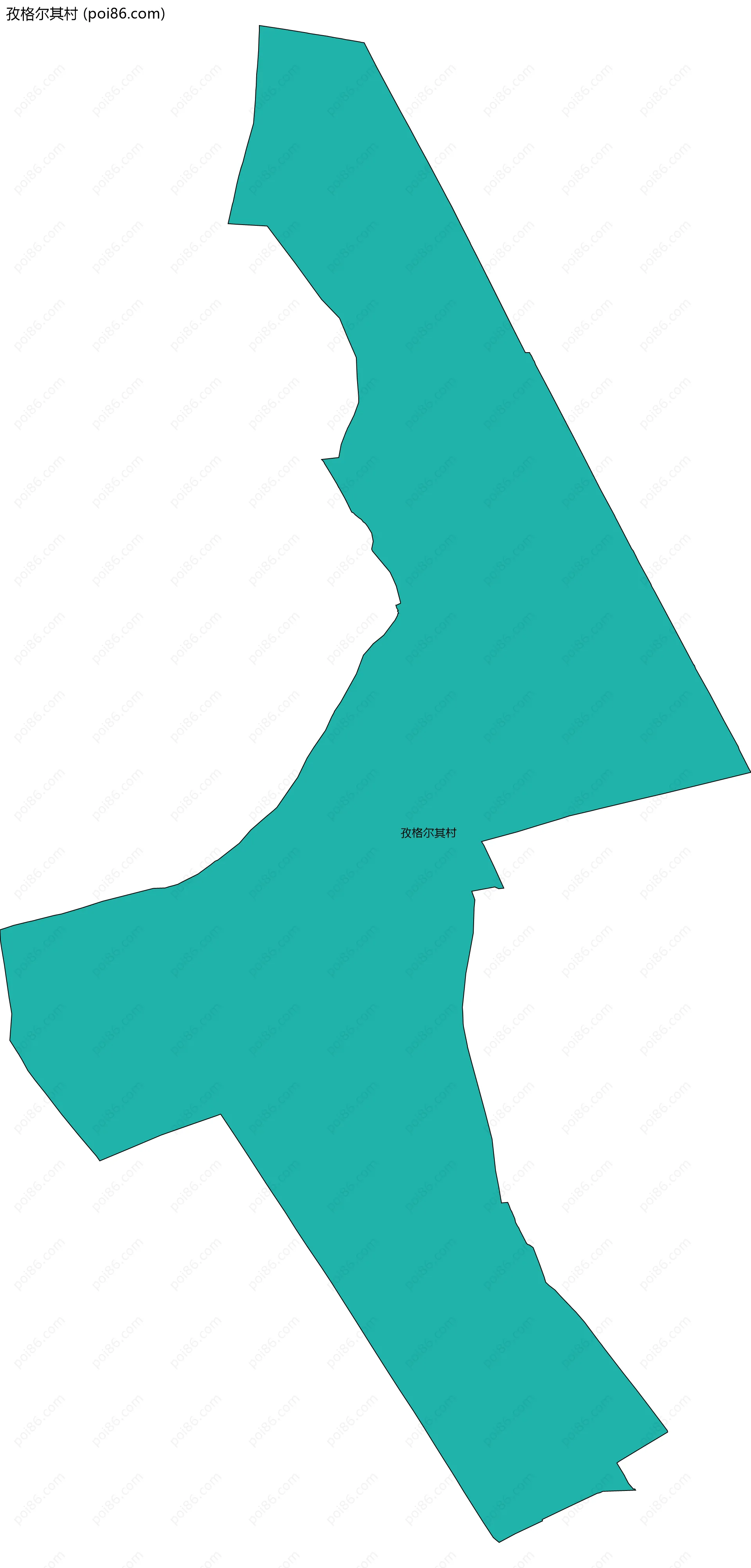 孜格尔其村边界地图