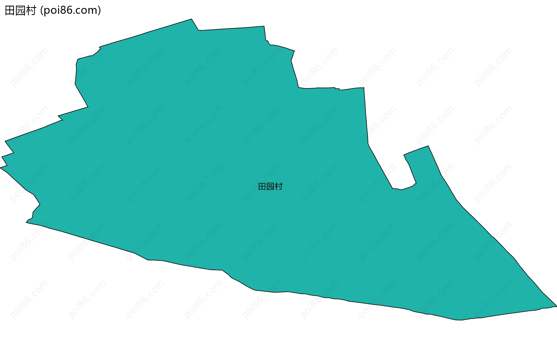 田园村边界地图