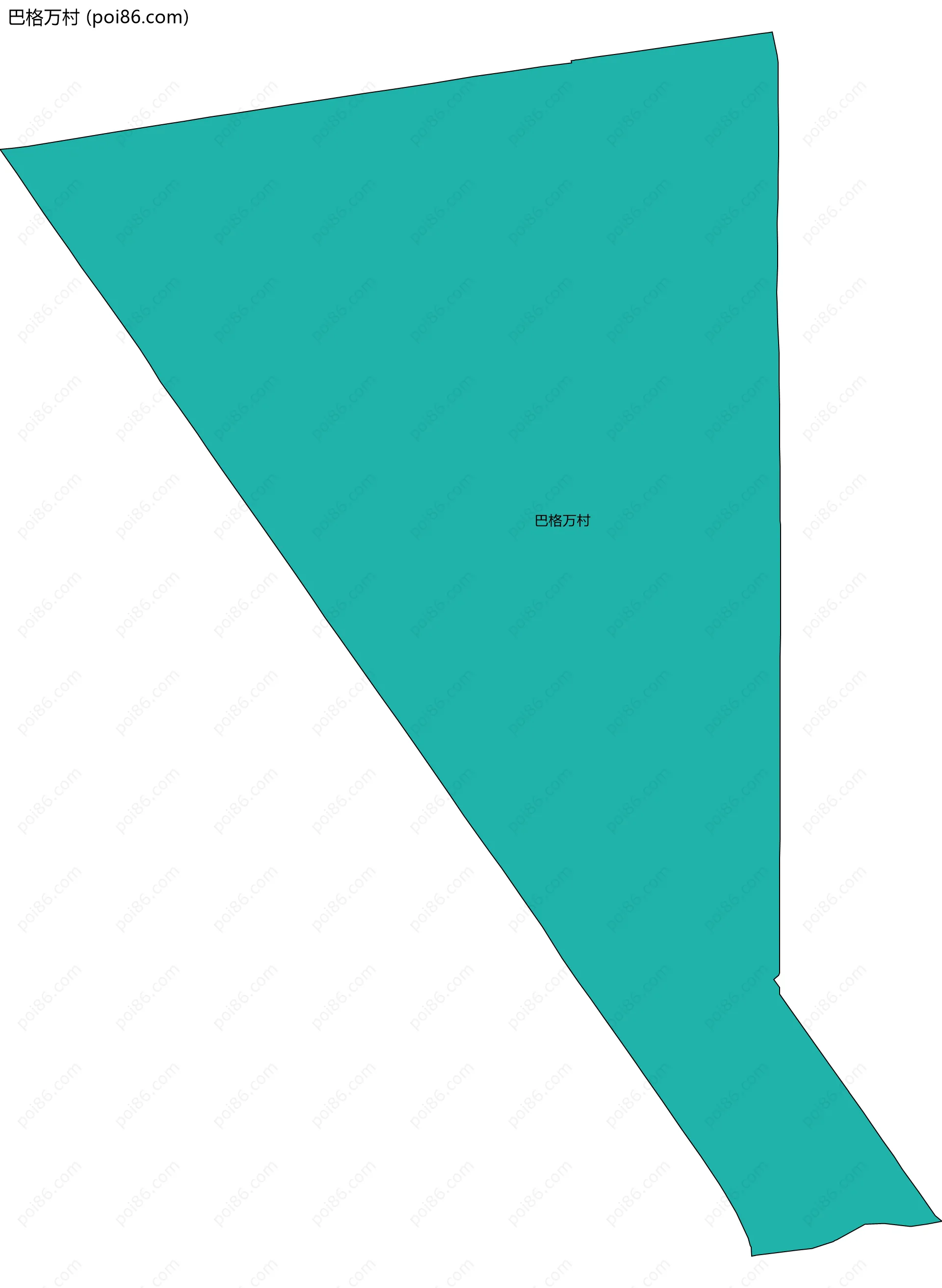 巴格万村边界地图