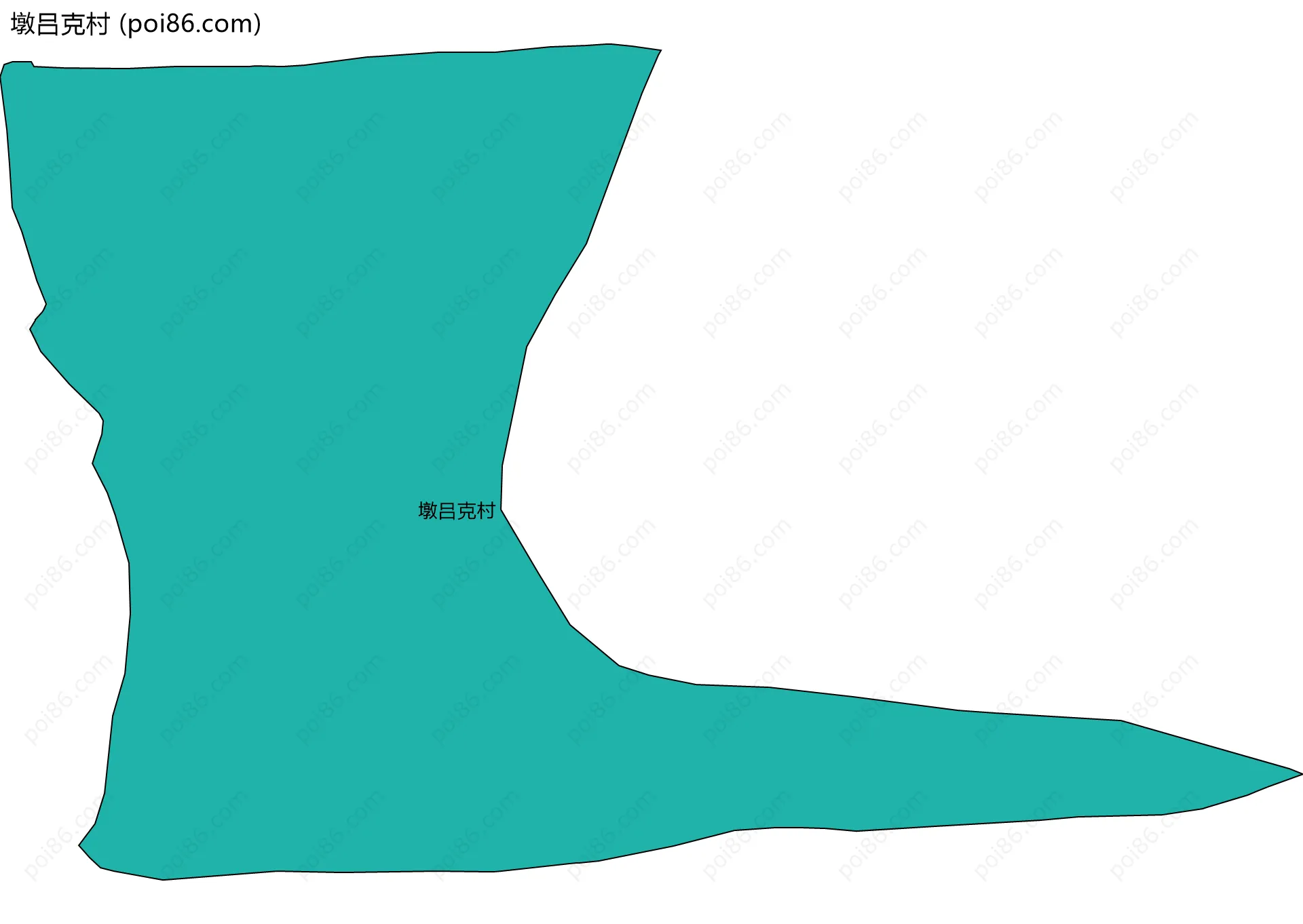 墩吕克村边界地图