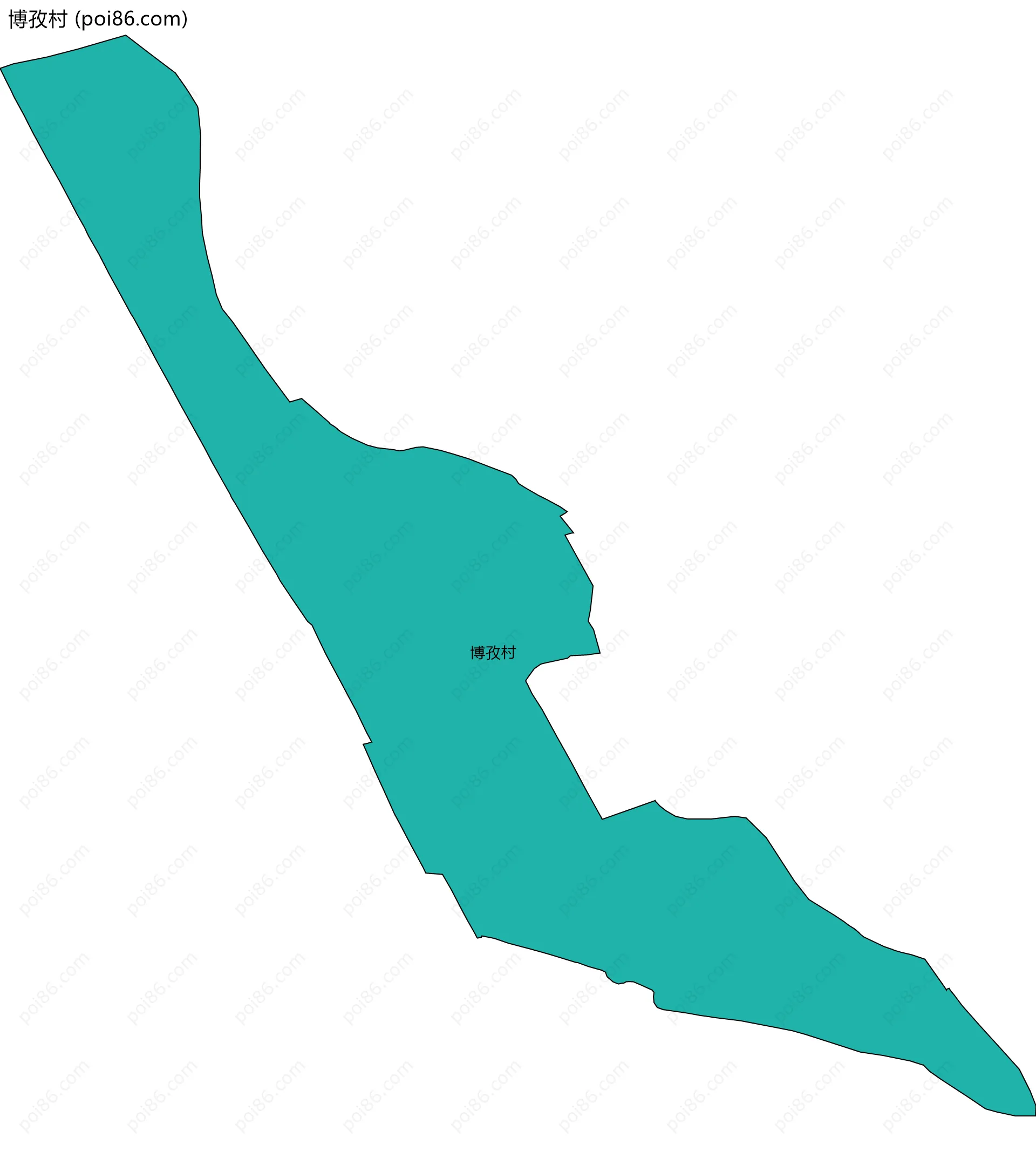 博孜村边界地图