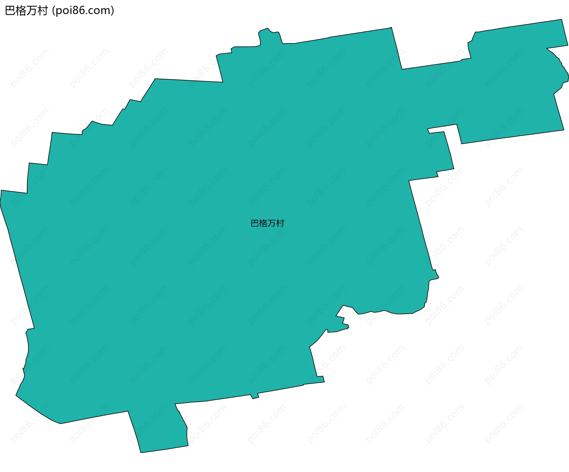 巴格万村边界地图