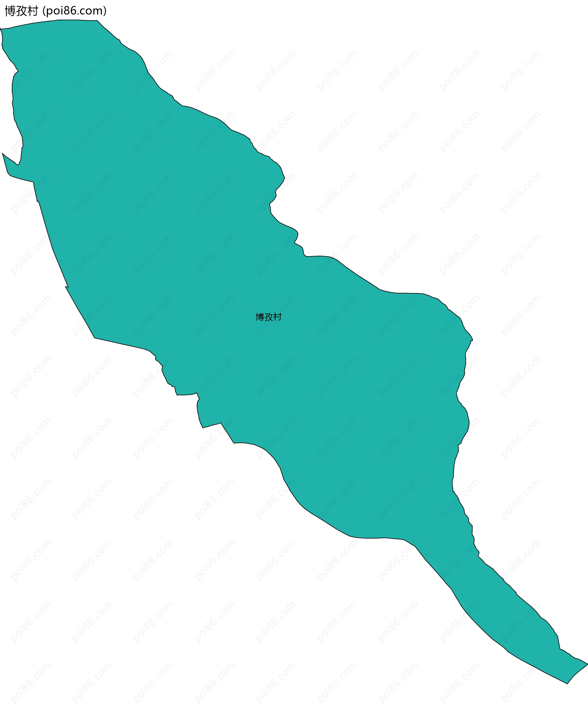 博孜村边界地图