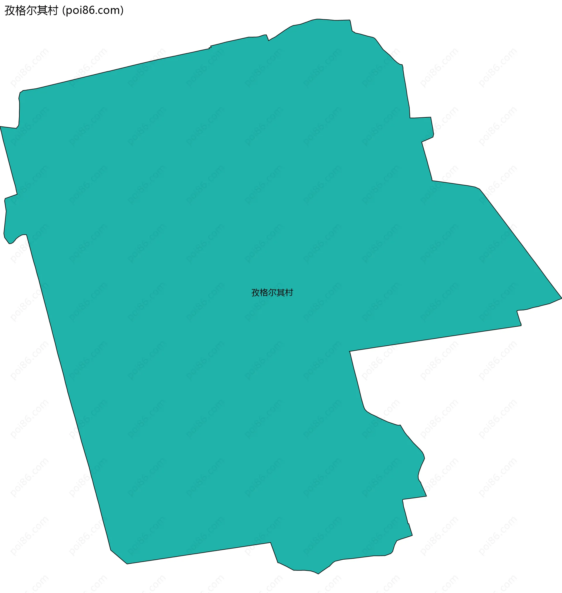 孜格尔其村边界地图