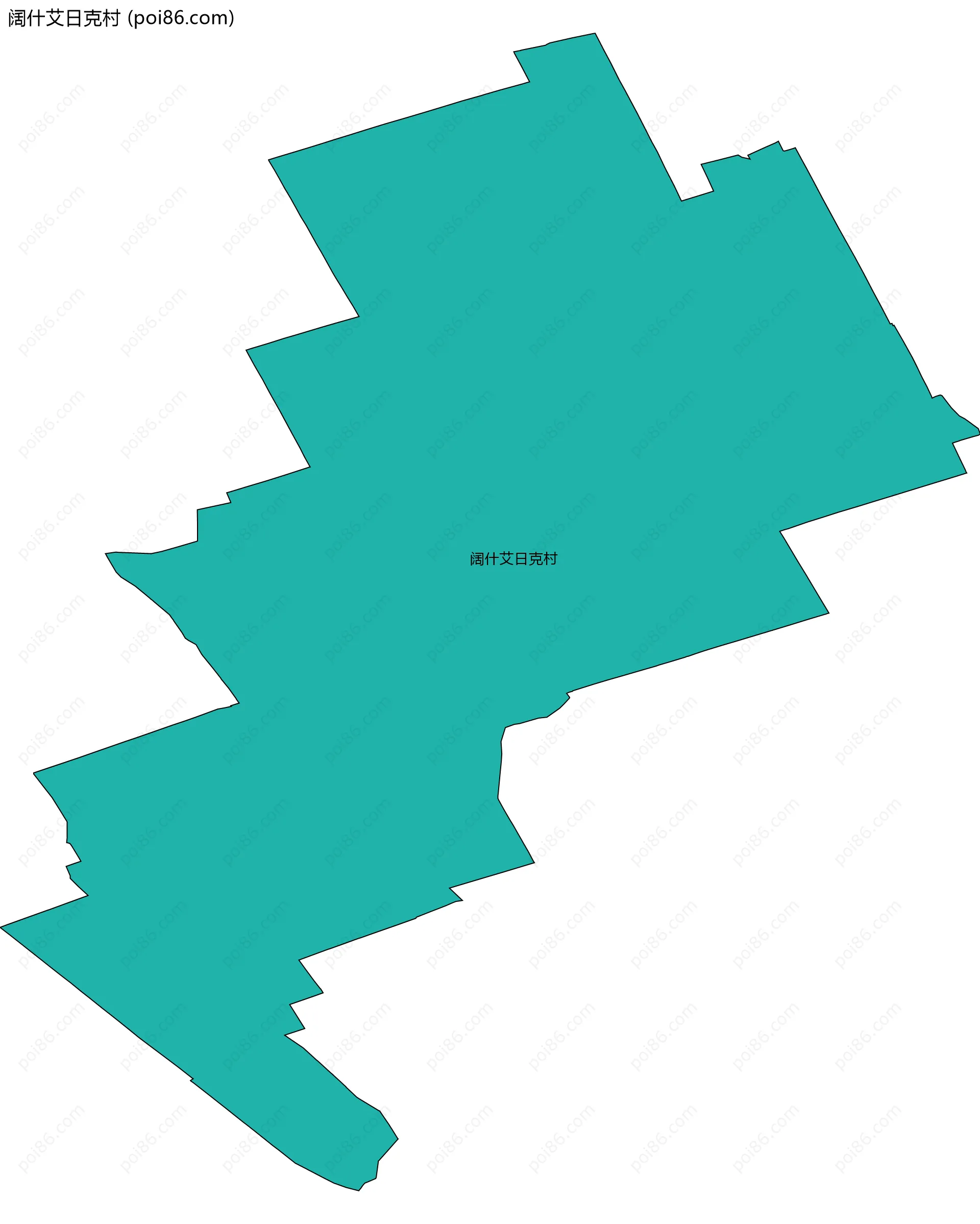 阔什艾日克村边界地图