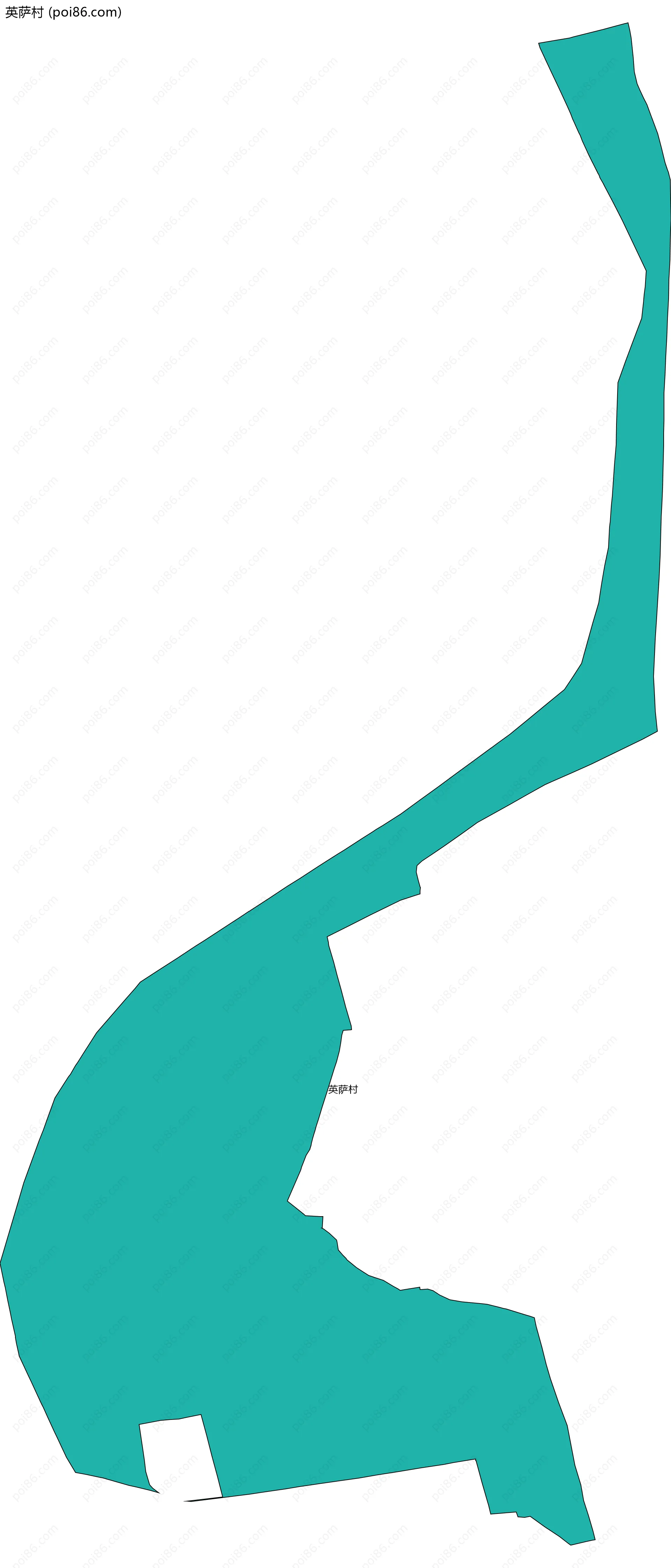 英萨村边界地图