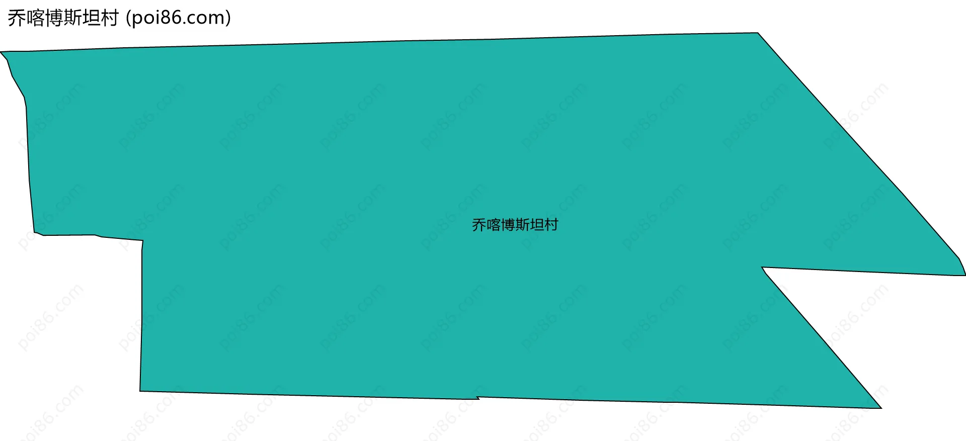 乔喀博斯坦村边界地图