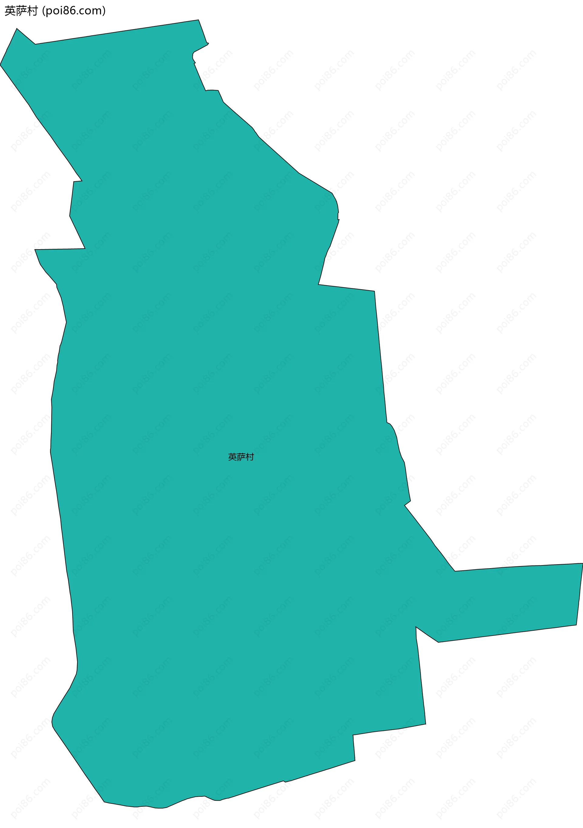 英萨村边界地图