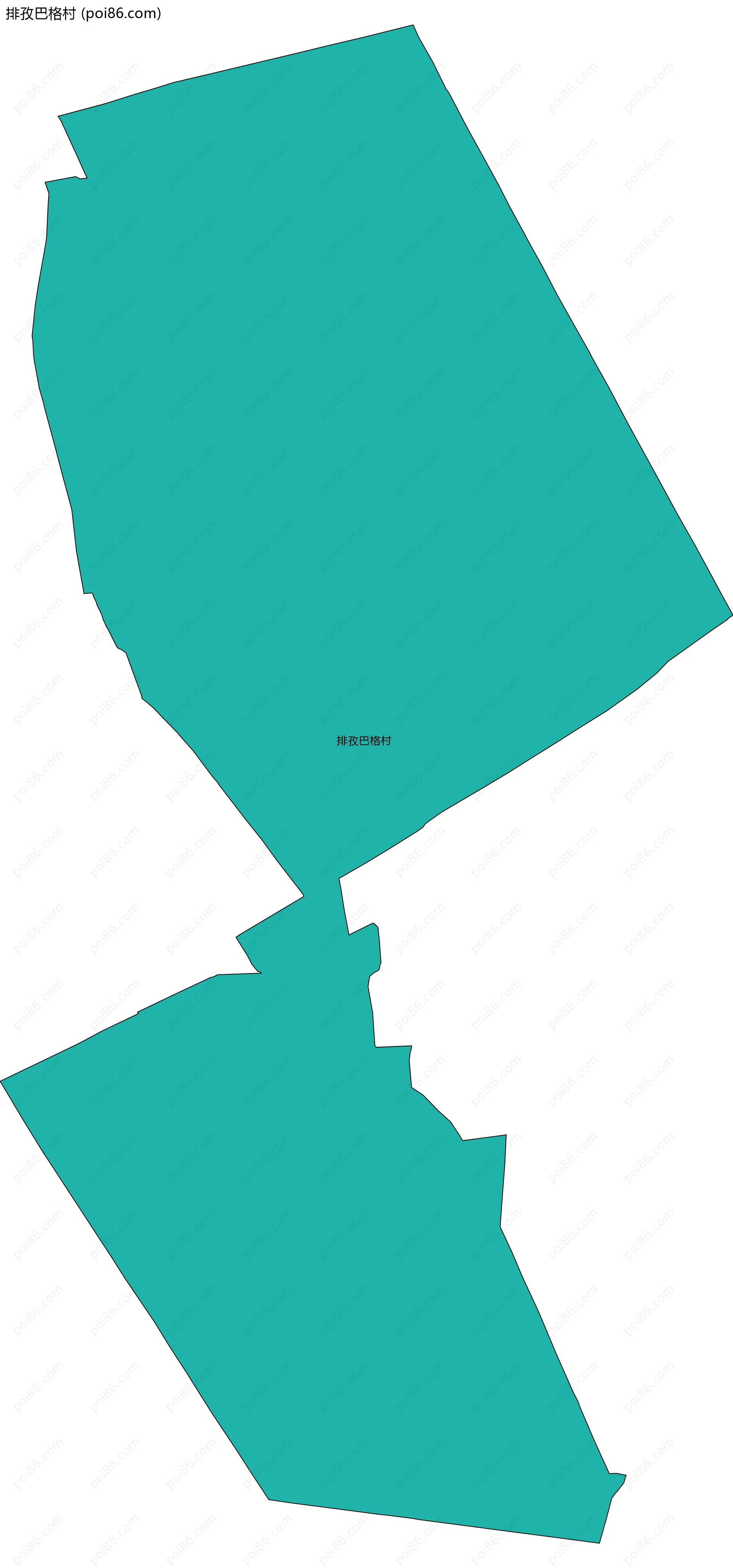 排孜巴格村边界地图