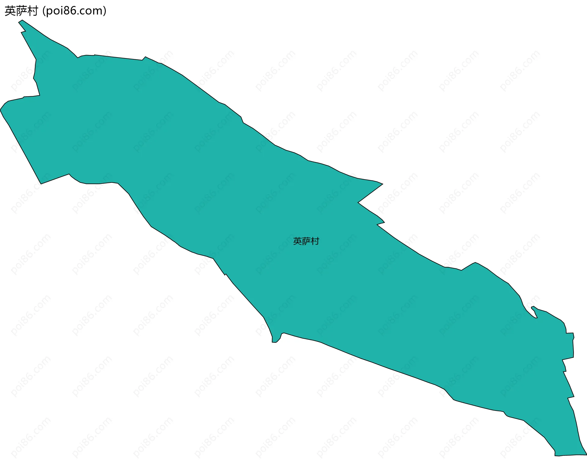 英萨村边界地图