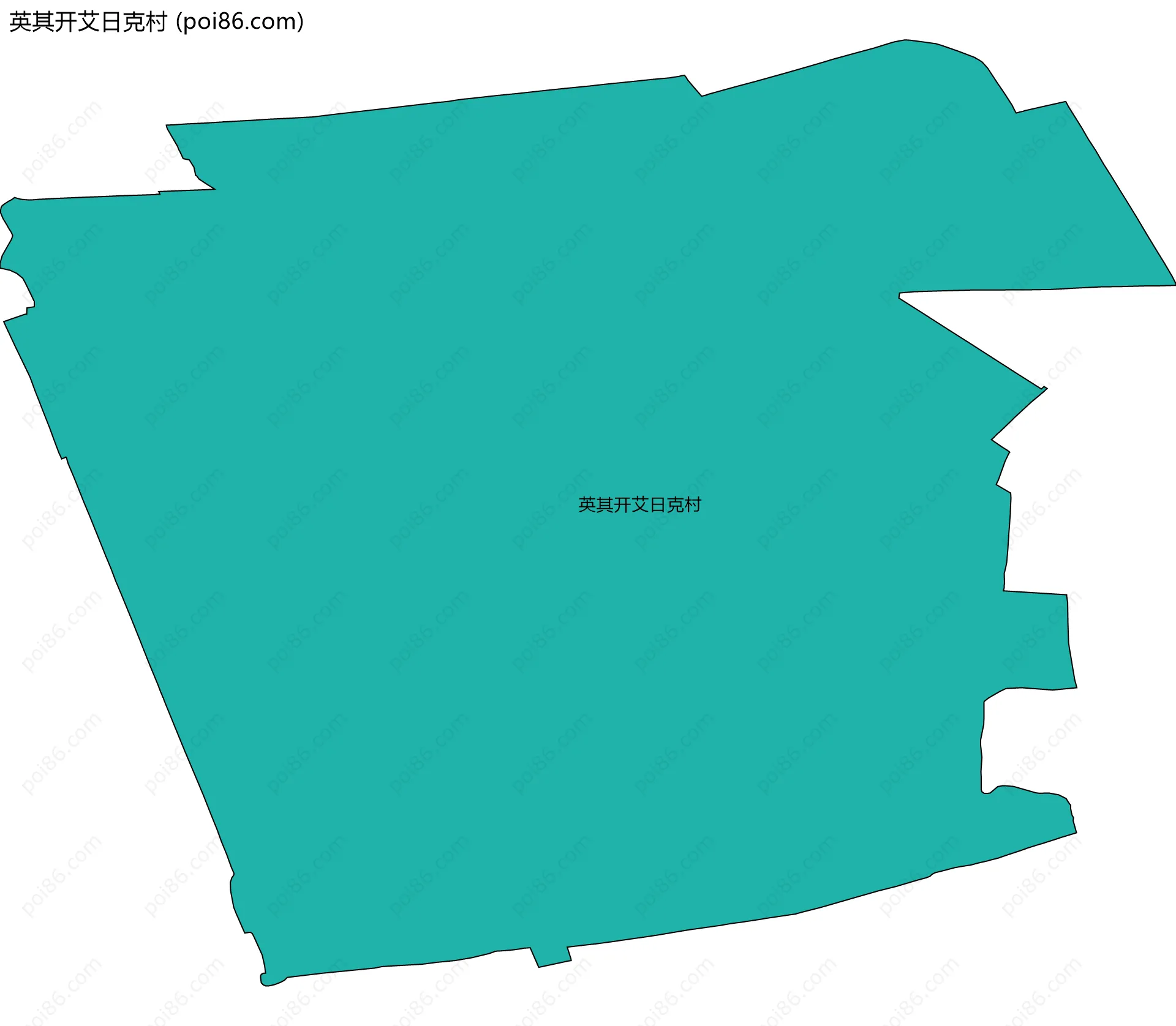 英其开艾日克村边界地图